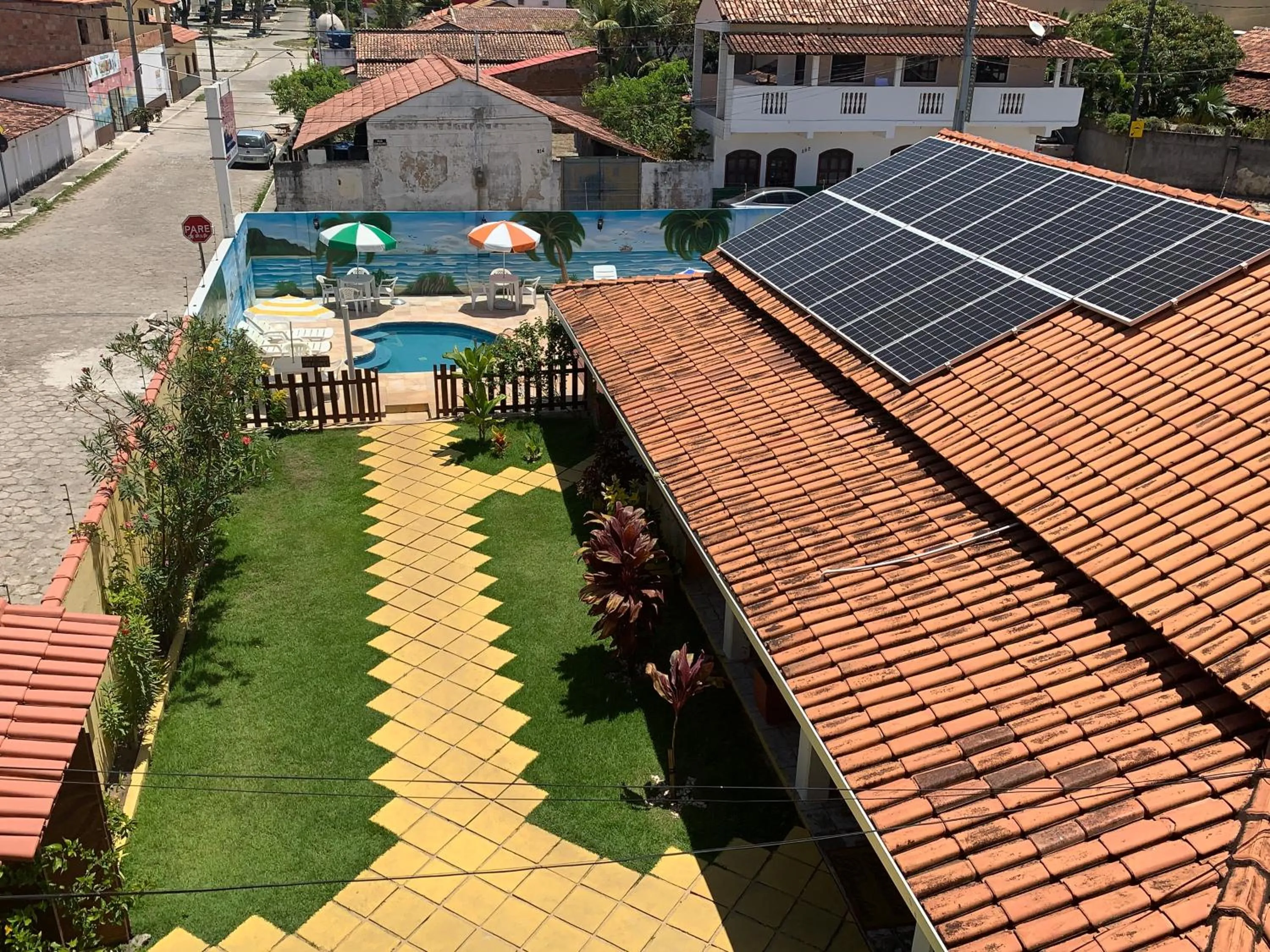 Bird's eye view in Pousada Paradise