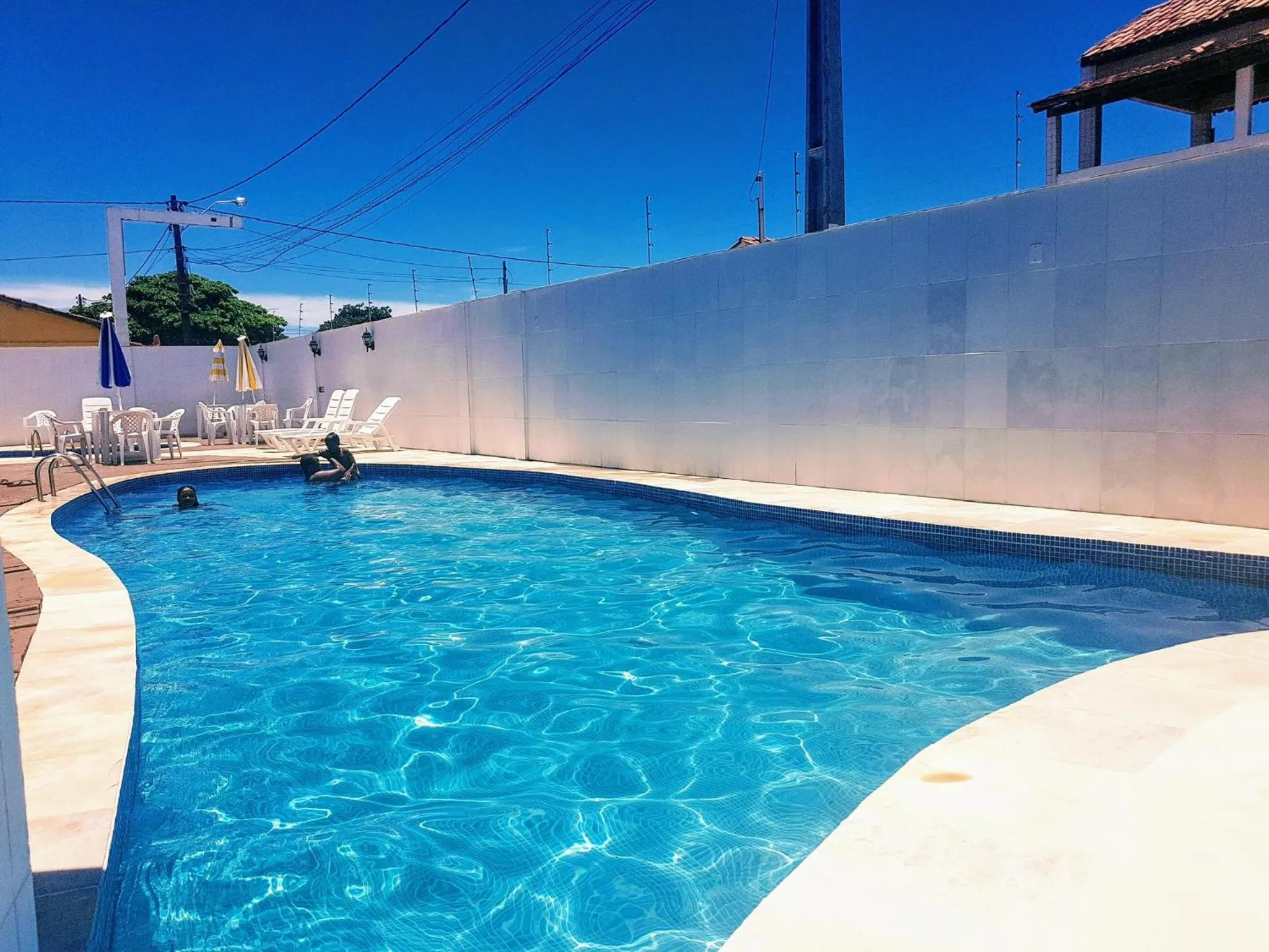 Pool view in Pousada Paradise