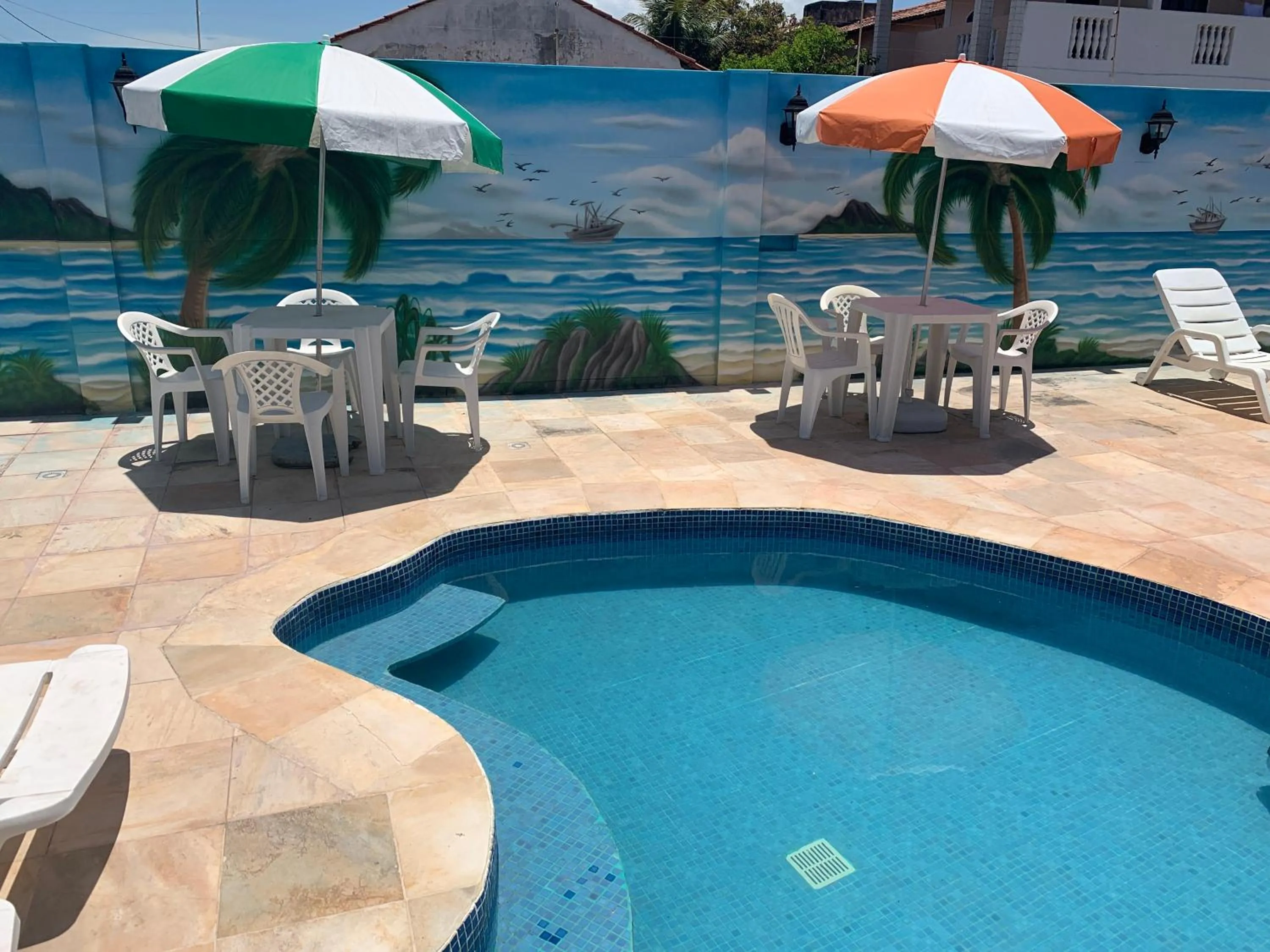 Pool view in Pousada Paradise