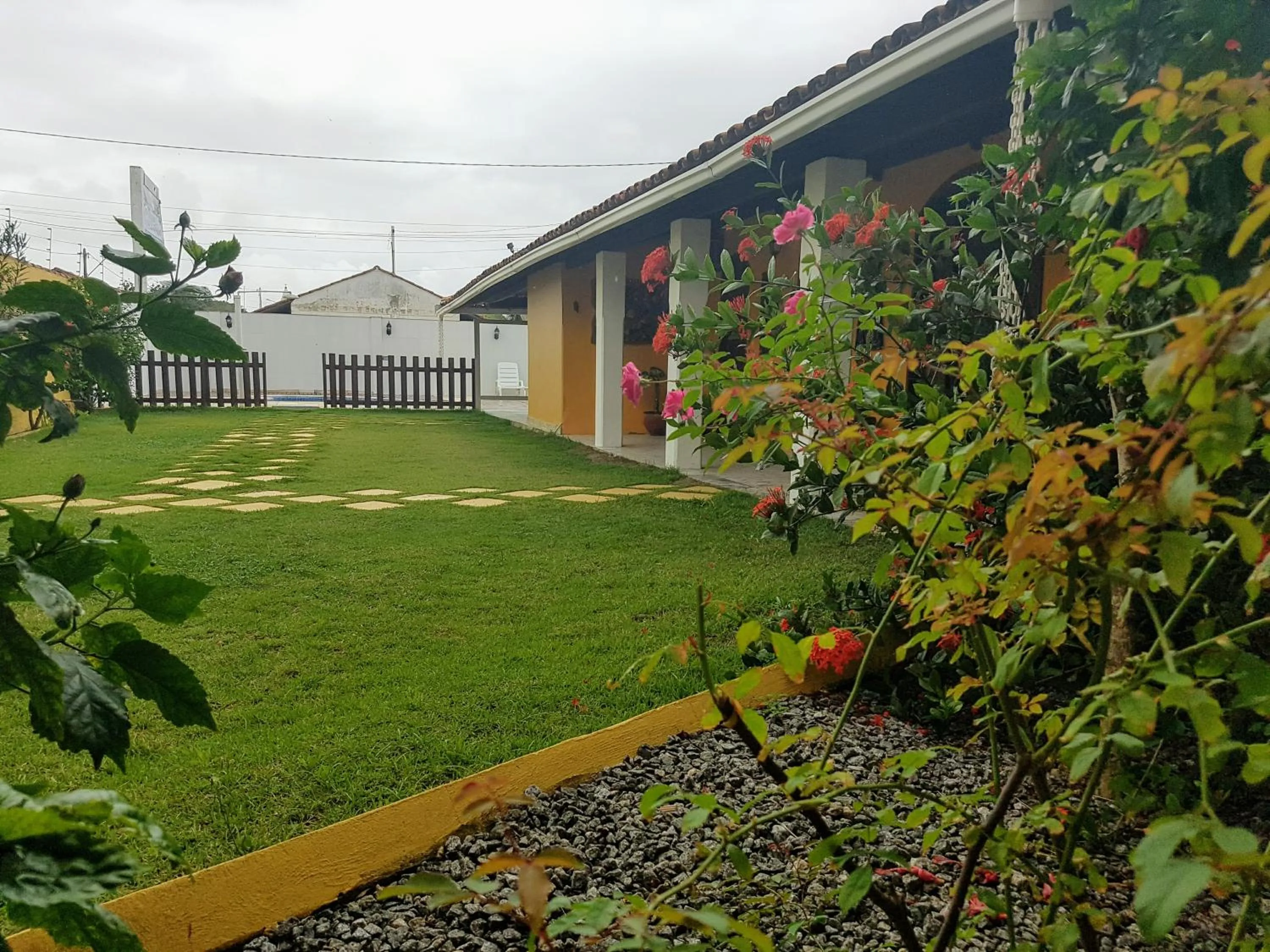 Garden view in Pousada Paradise