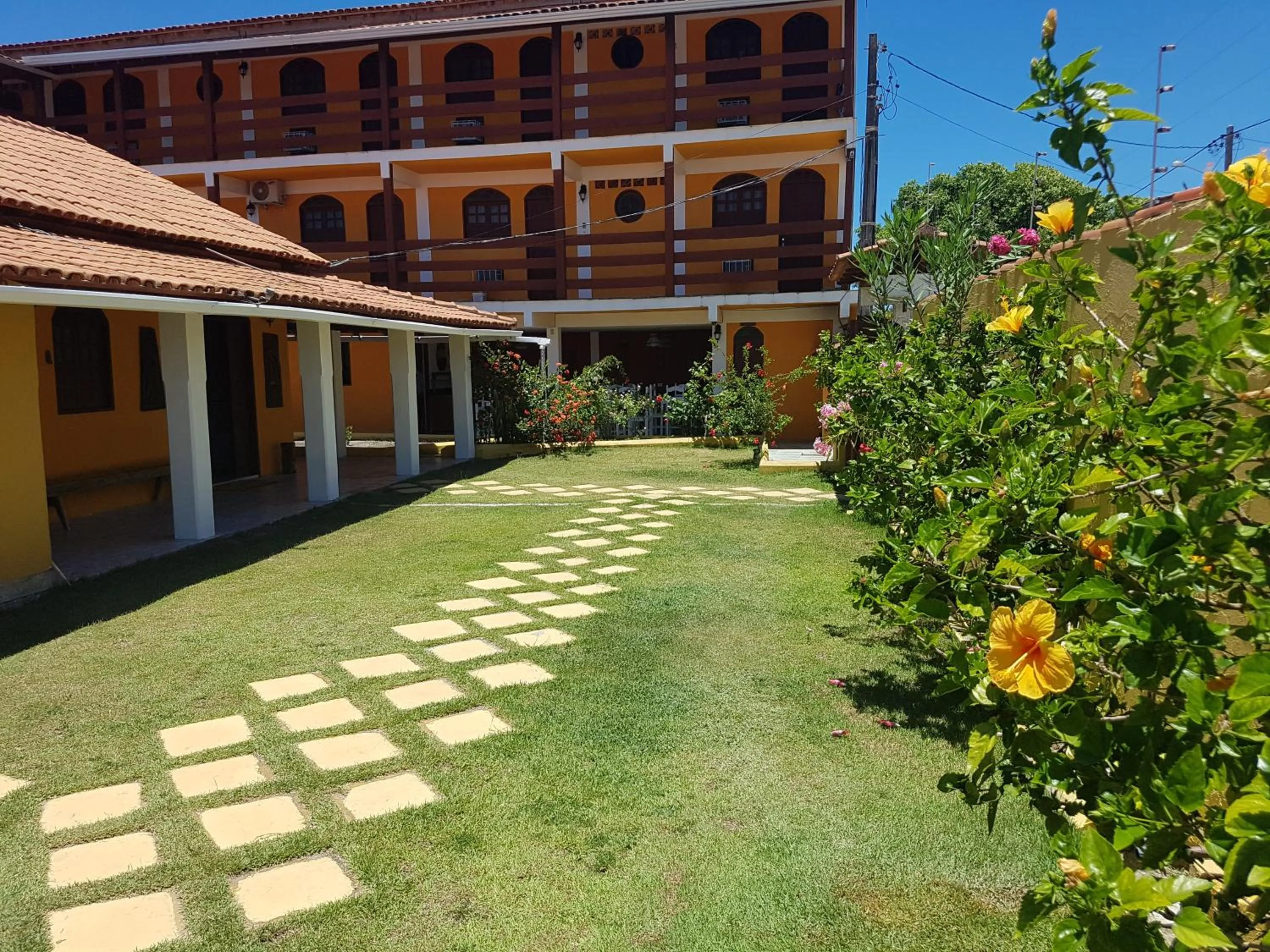 Garden view in Pousada Paradise