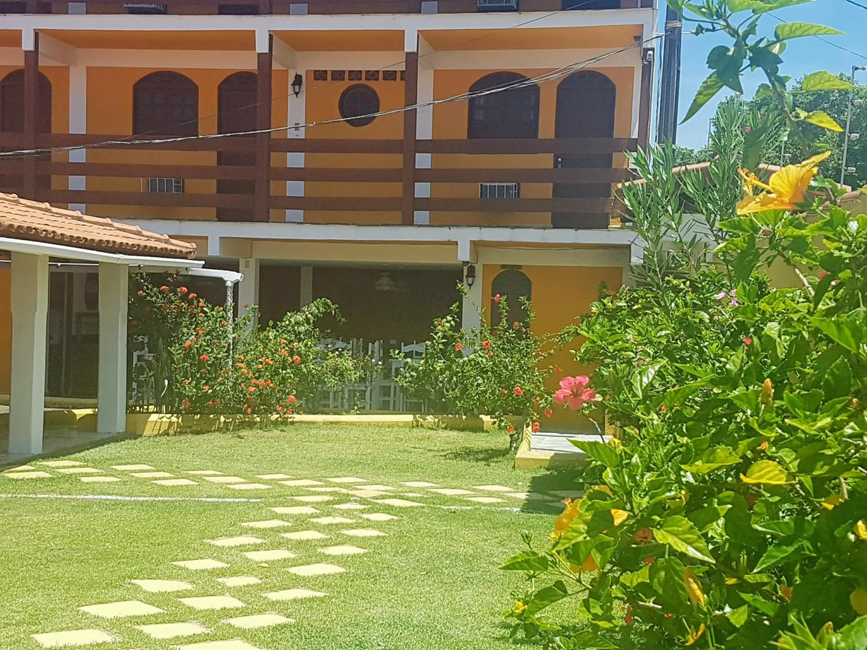 Garden view in Pousada Paradise