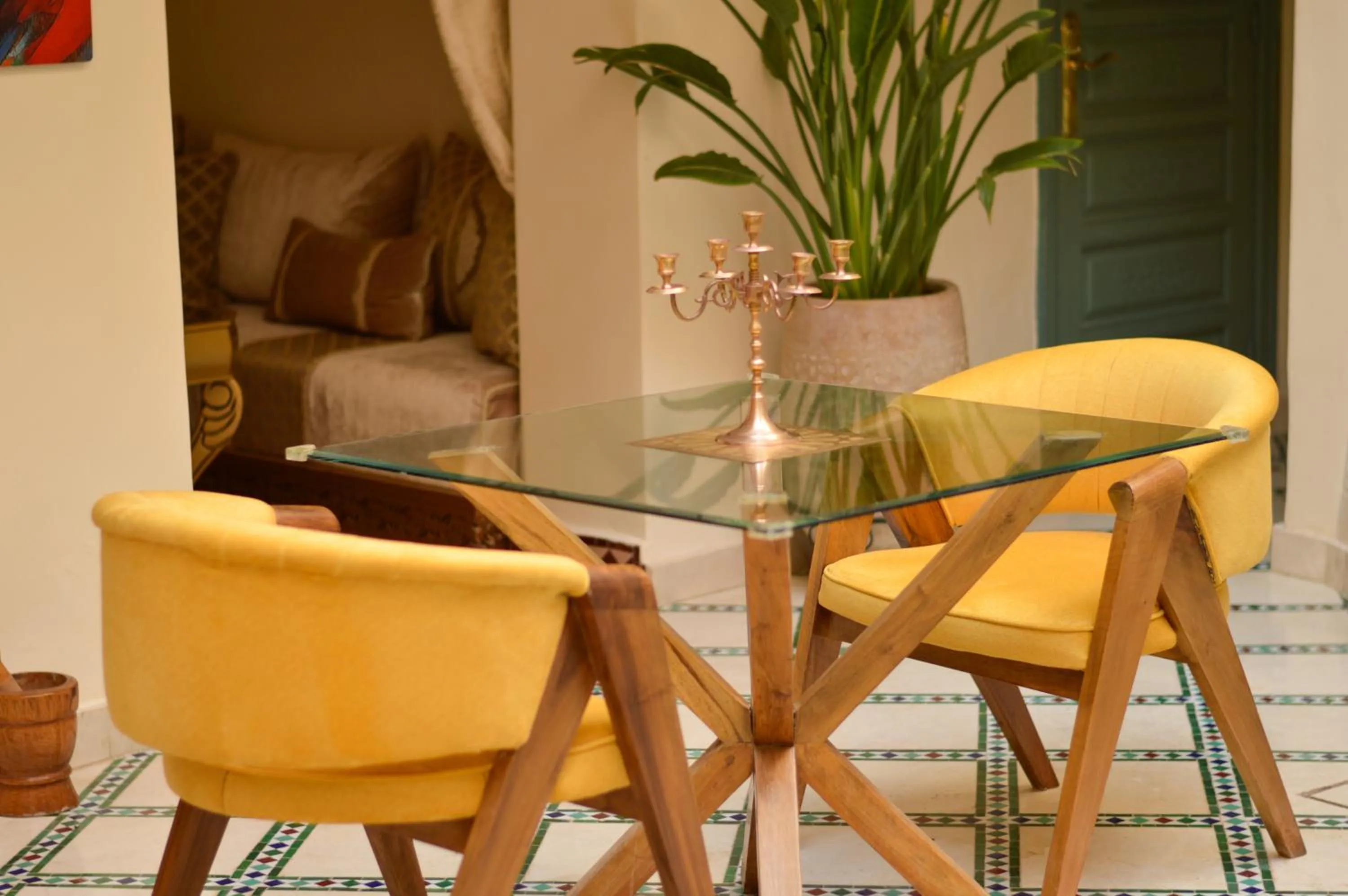 Dining area in Riad Jalina