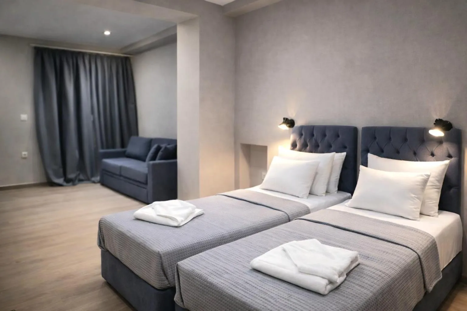 Bed in New Amaryllis Hotel