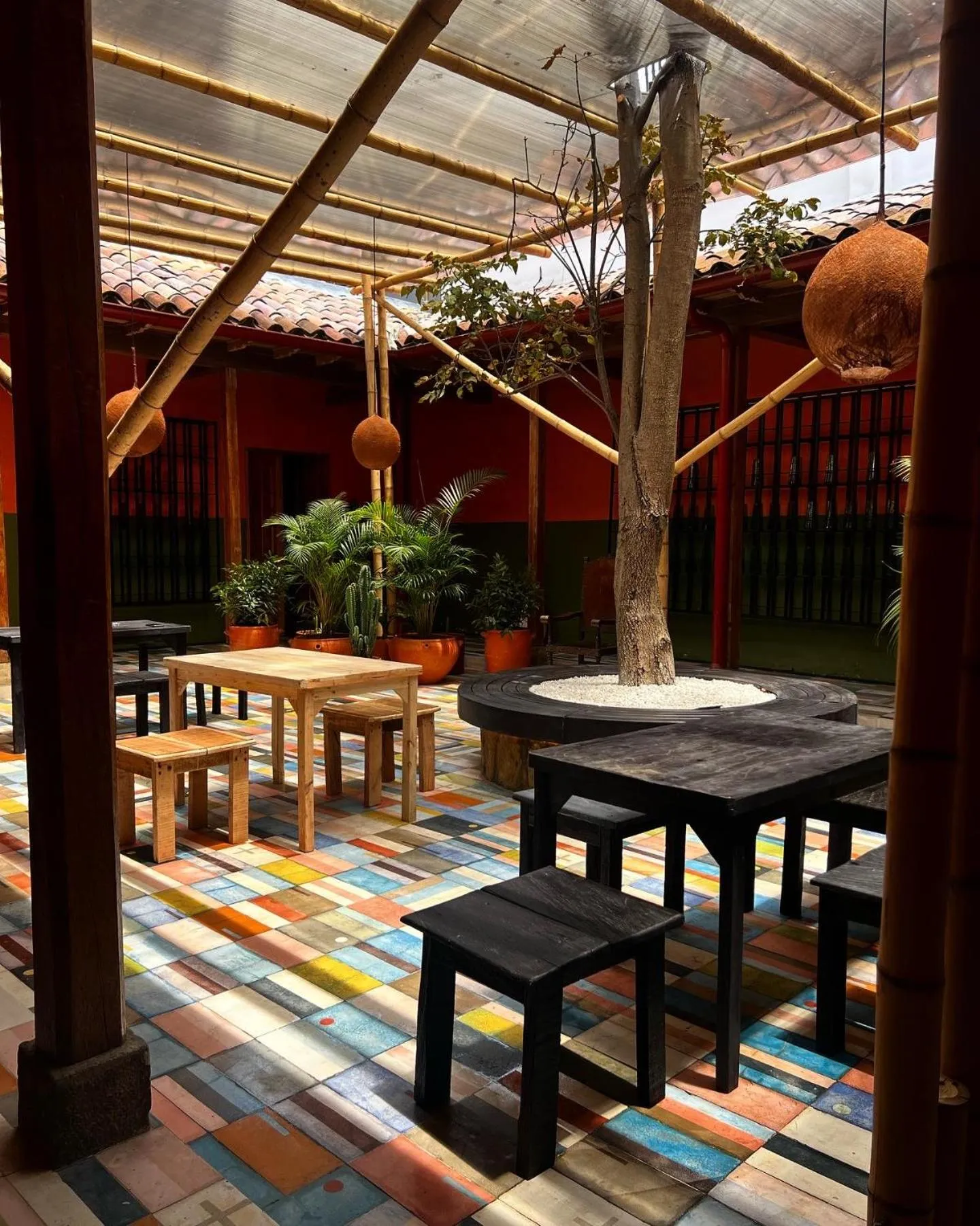 Patio in Hotel Dios