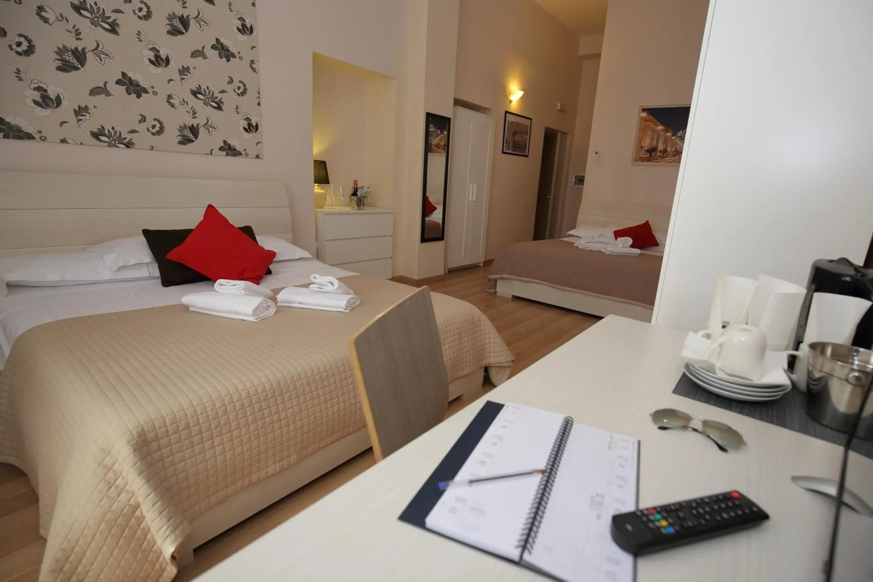 Quadruple Room with View - single occupancy in Aria Rome Rooms Quadruple Room with View - single occupancy in Aria Rome Rooms