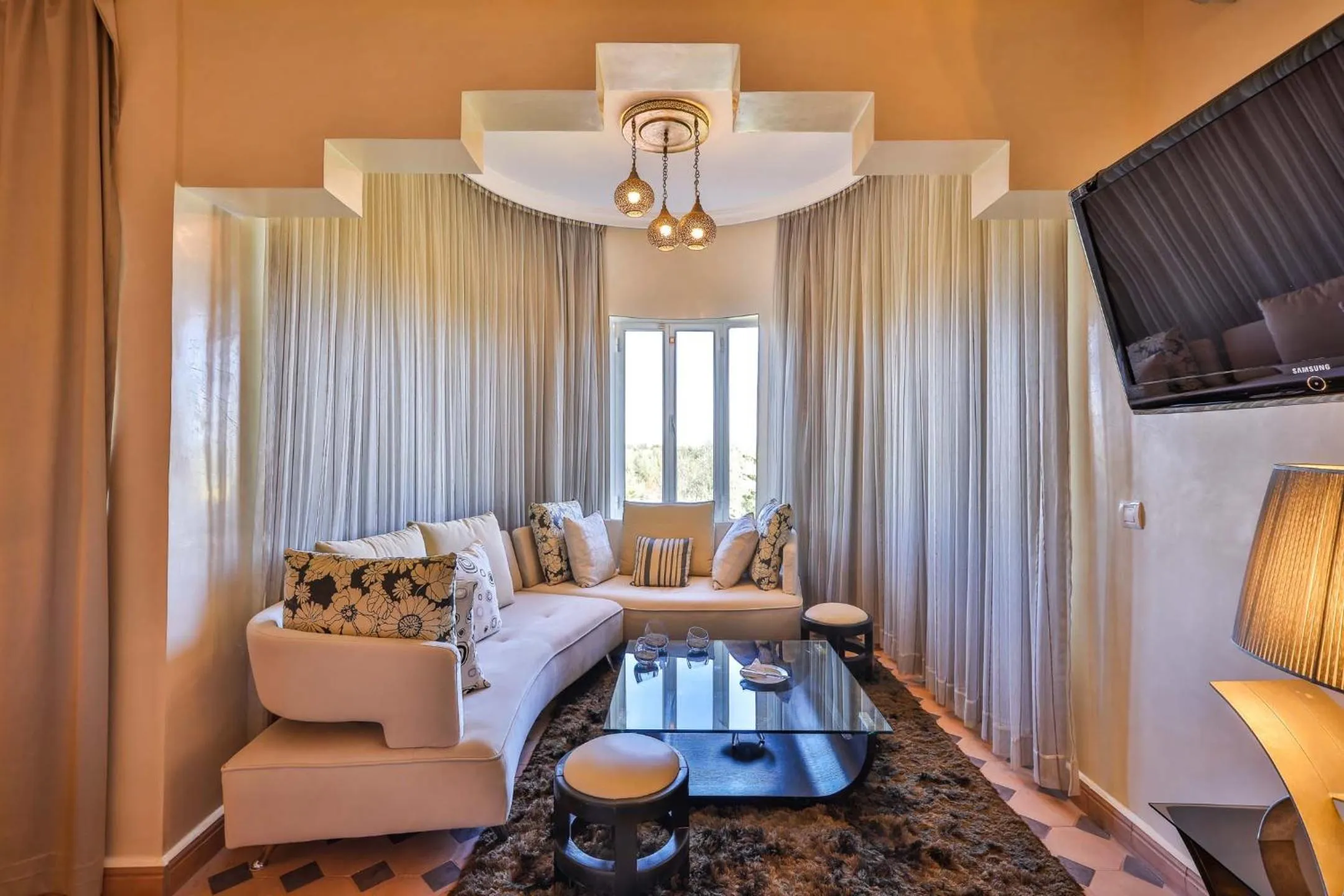 Living room in Palais Amador