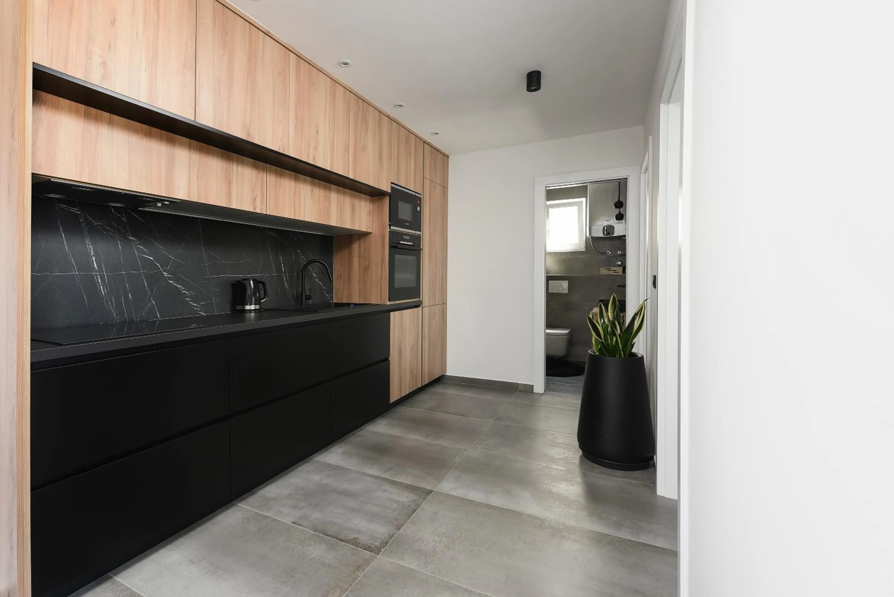 Kitchen or kitchenette in Luxury apartment N