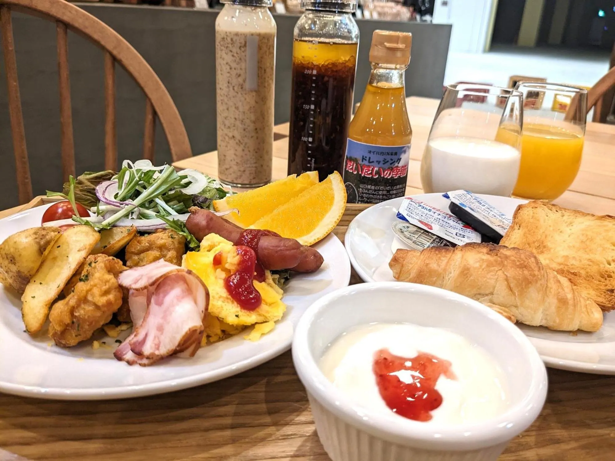 Buffet breakfast in Green Rich Hotel Tokuyama Ekimae