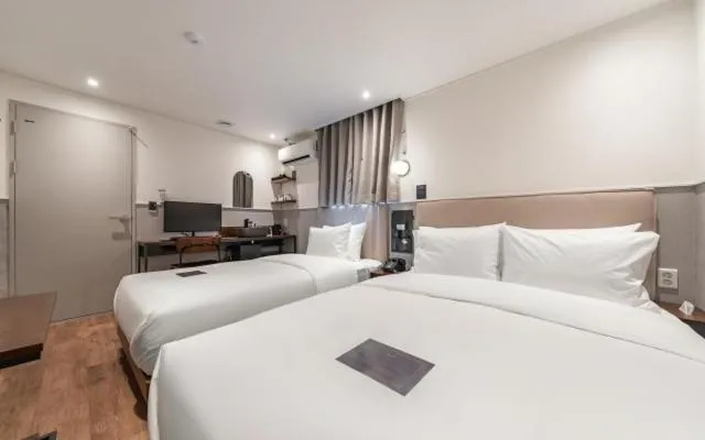 Bed in Just Stay Hotel