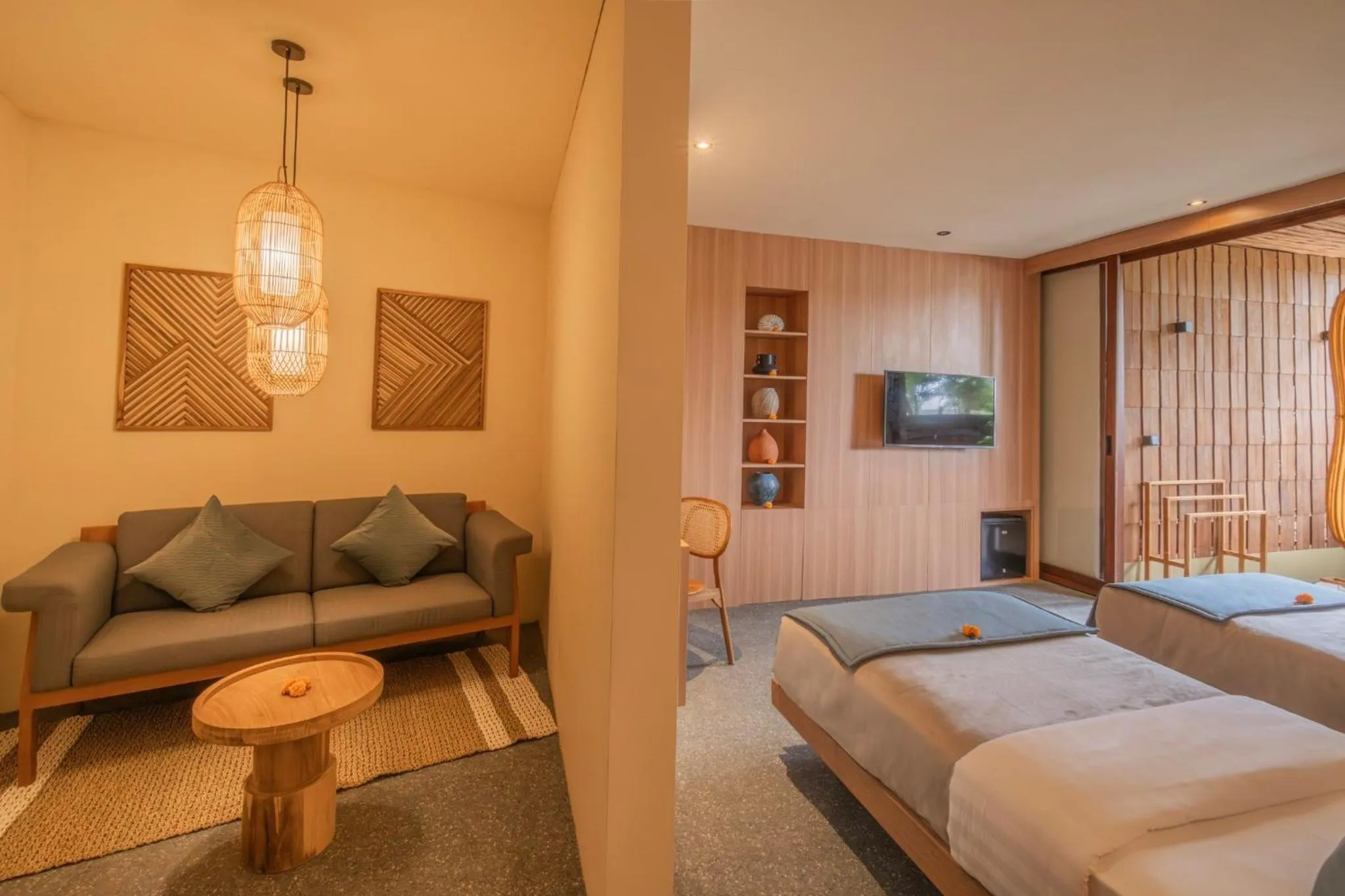 Bedroom, Bed in Canggu Cabana Resort & Spa by Ini Vie Hospitality