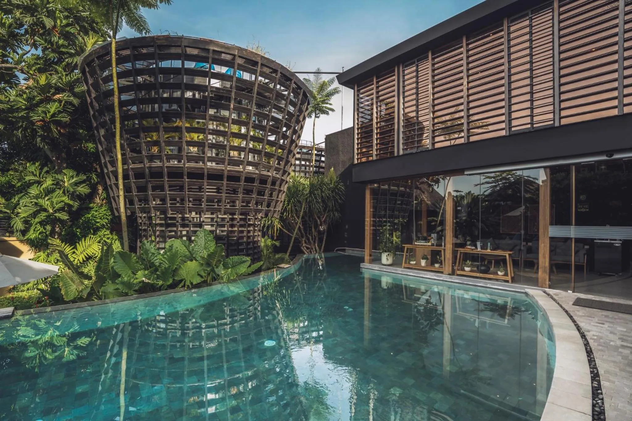 Pool view in Canggu Cabana Resort & Spa by Ini Vie Hospitality
