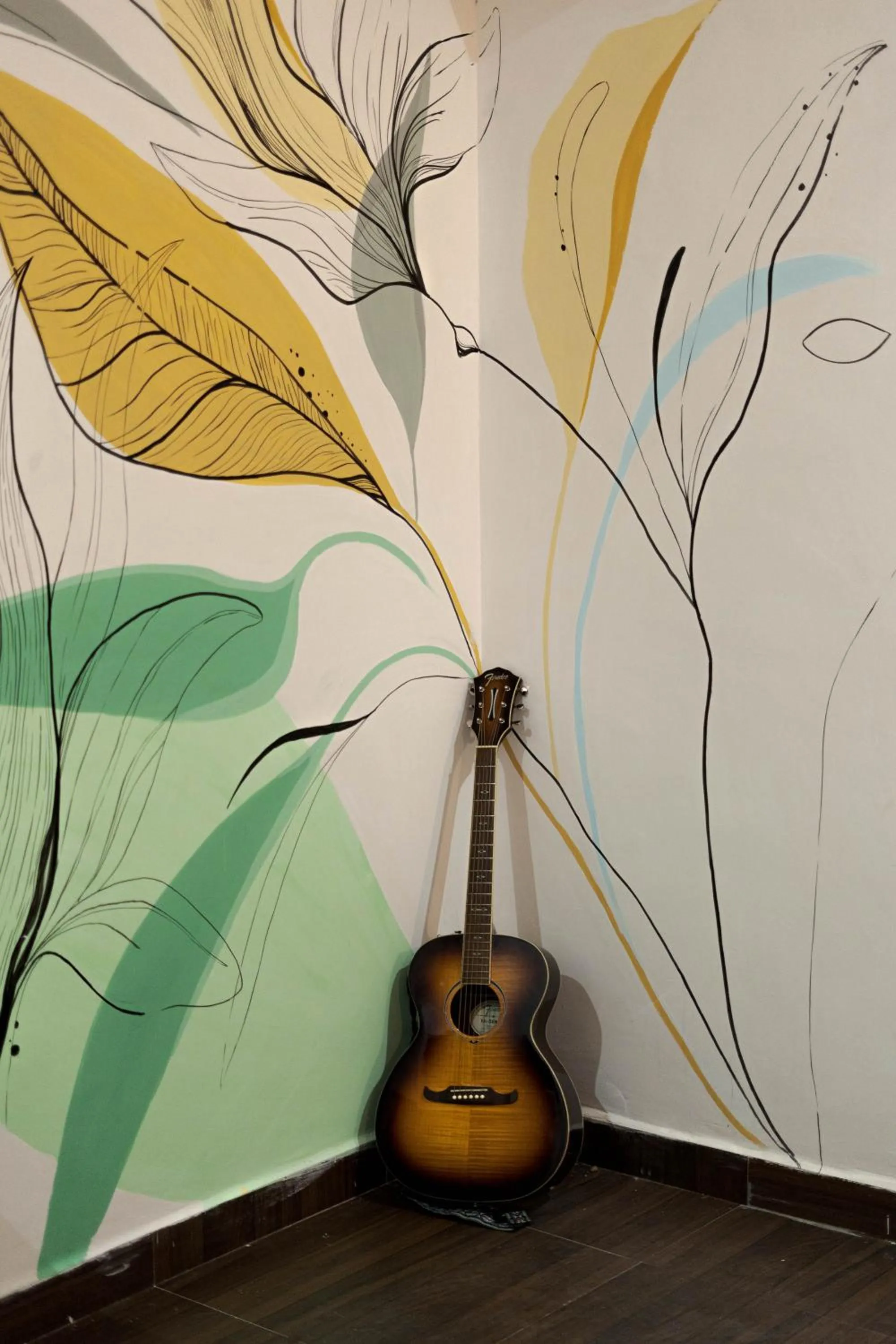 Decorative detail in Spontrail Hostel