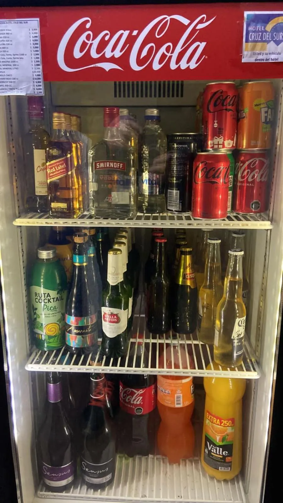 Drinks in NEW HOTEL CRUZ DEL SUR