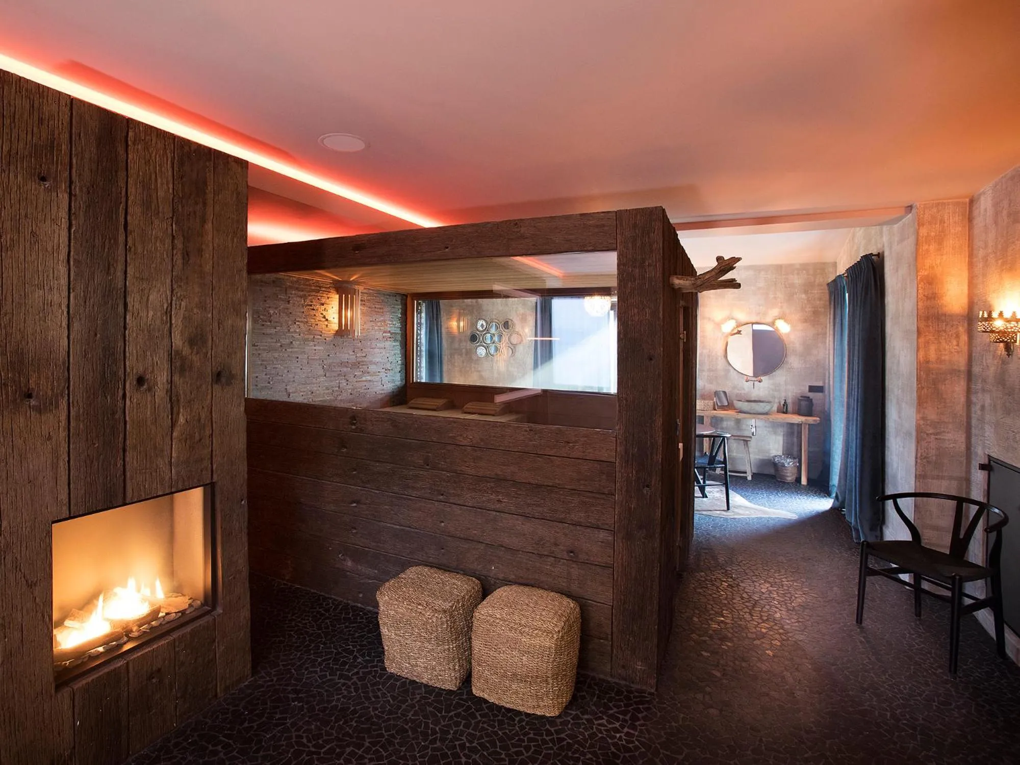 Sauna, Bed in Hoeve La Cascina