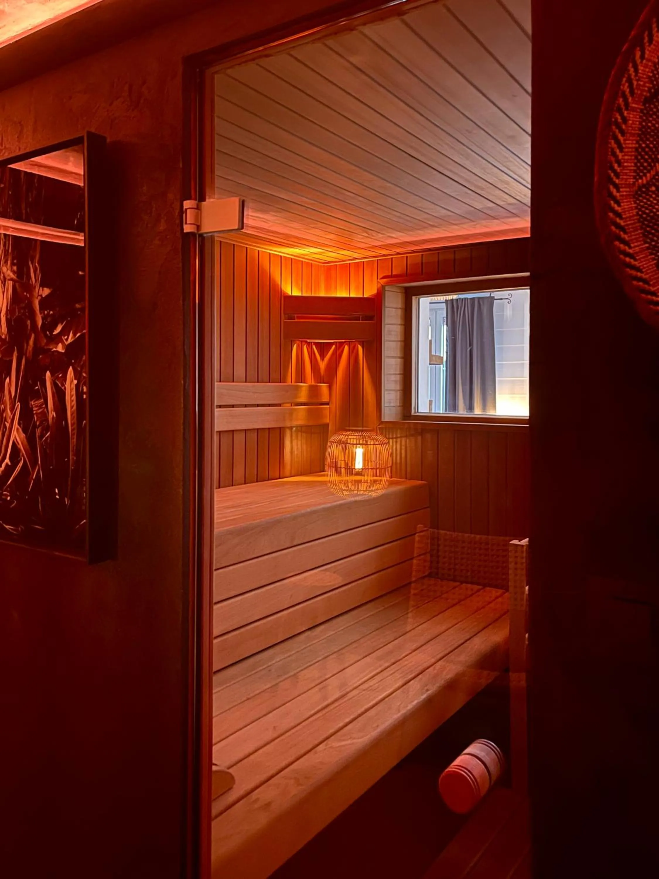 Sauna, Bed in Hoeve La Cascina