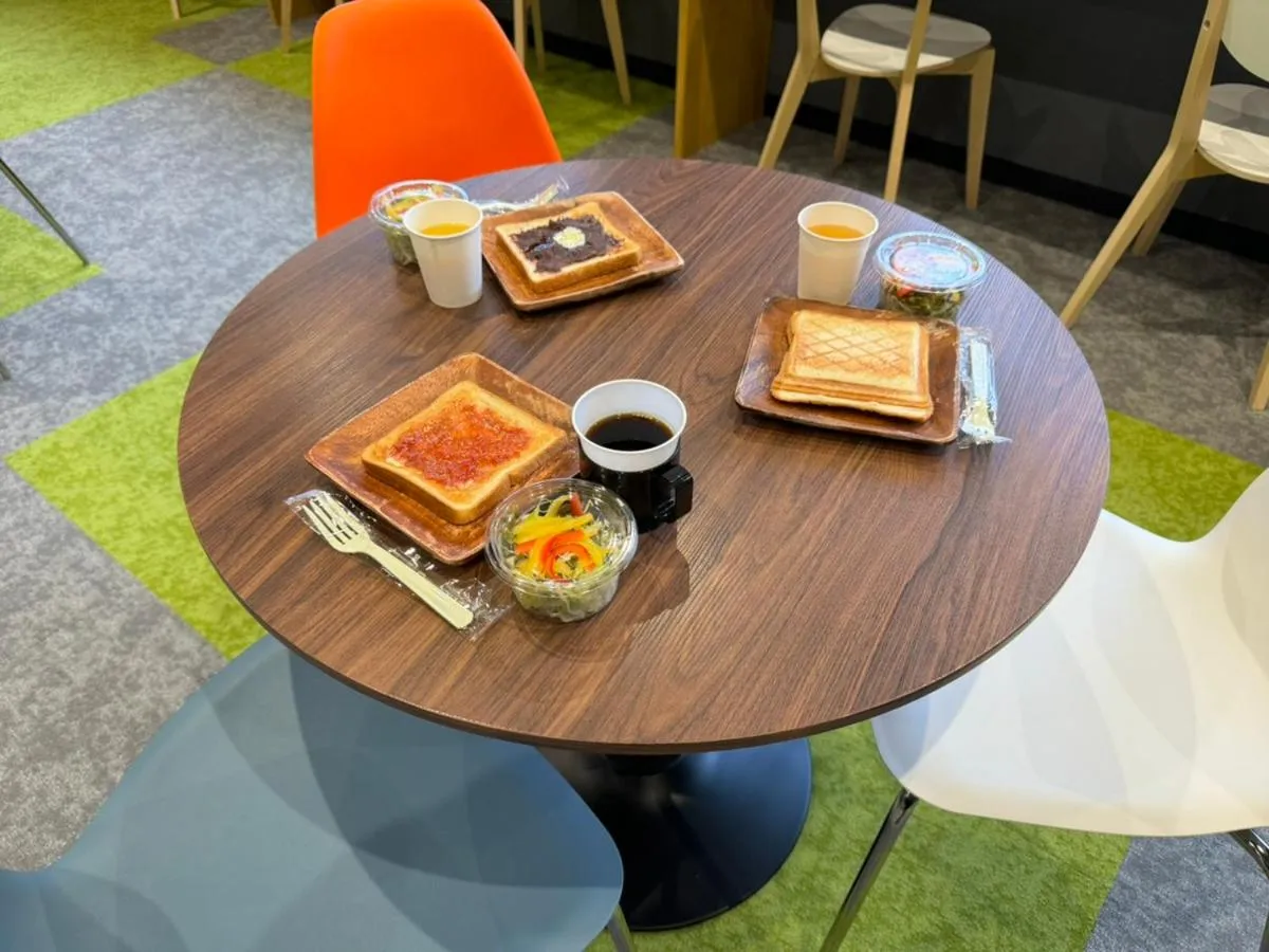 Breakfast in Towadakohan Sakura