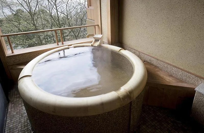 Hot Spring Bath in Hakone Kyuan