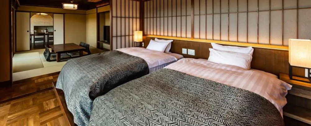 Bed in Hakone Kyuan