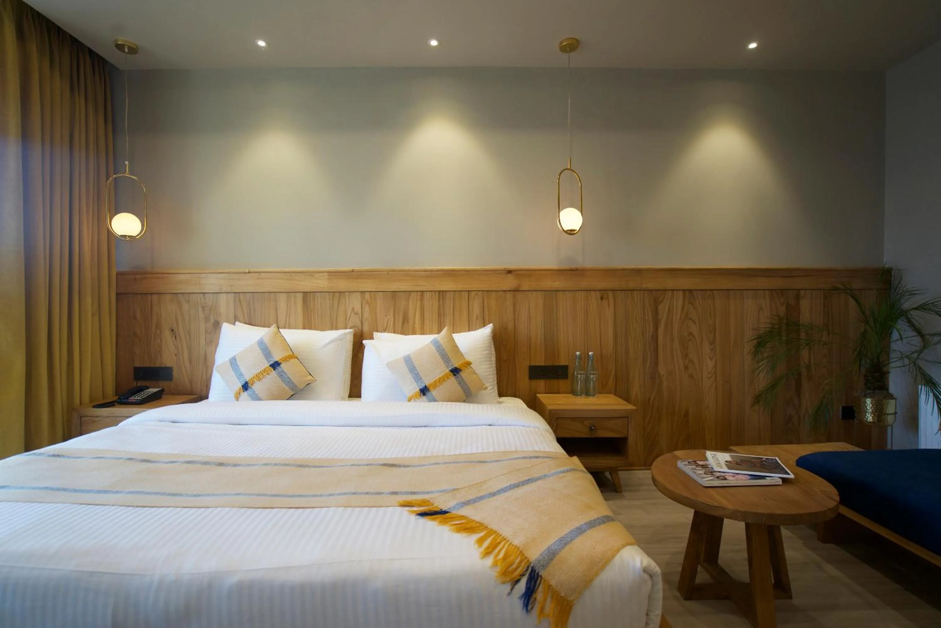 Bed in Hotel Rewa Ladakh