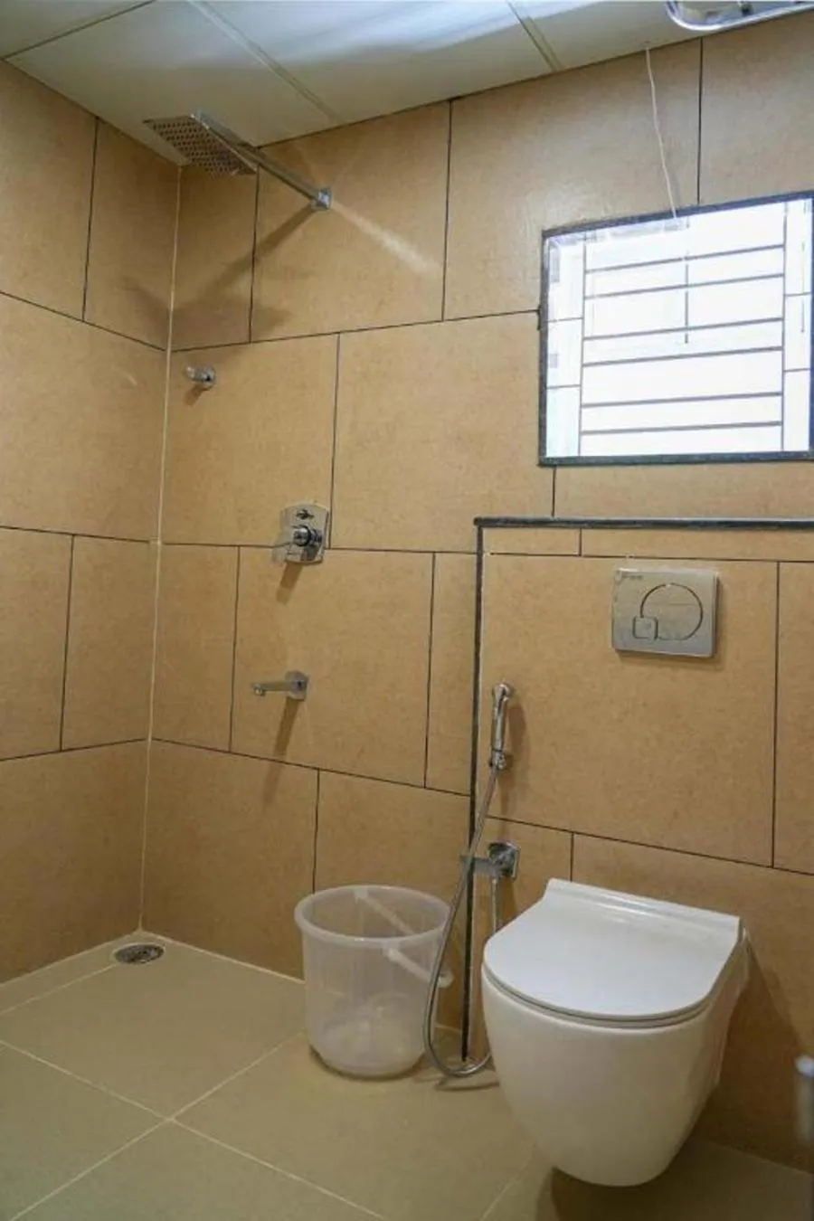 Toilet in Sri Krishna Inn - Kempegowda Airport Bangalore