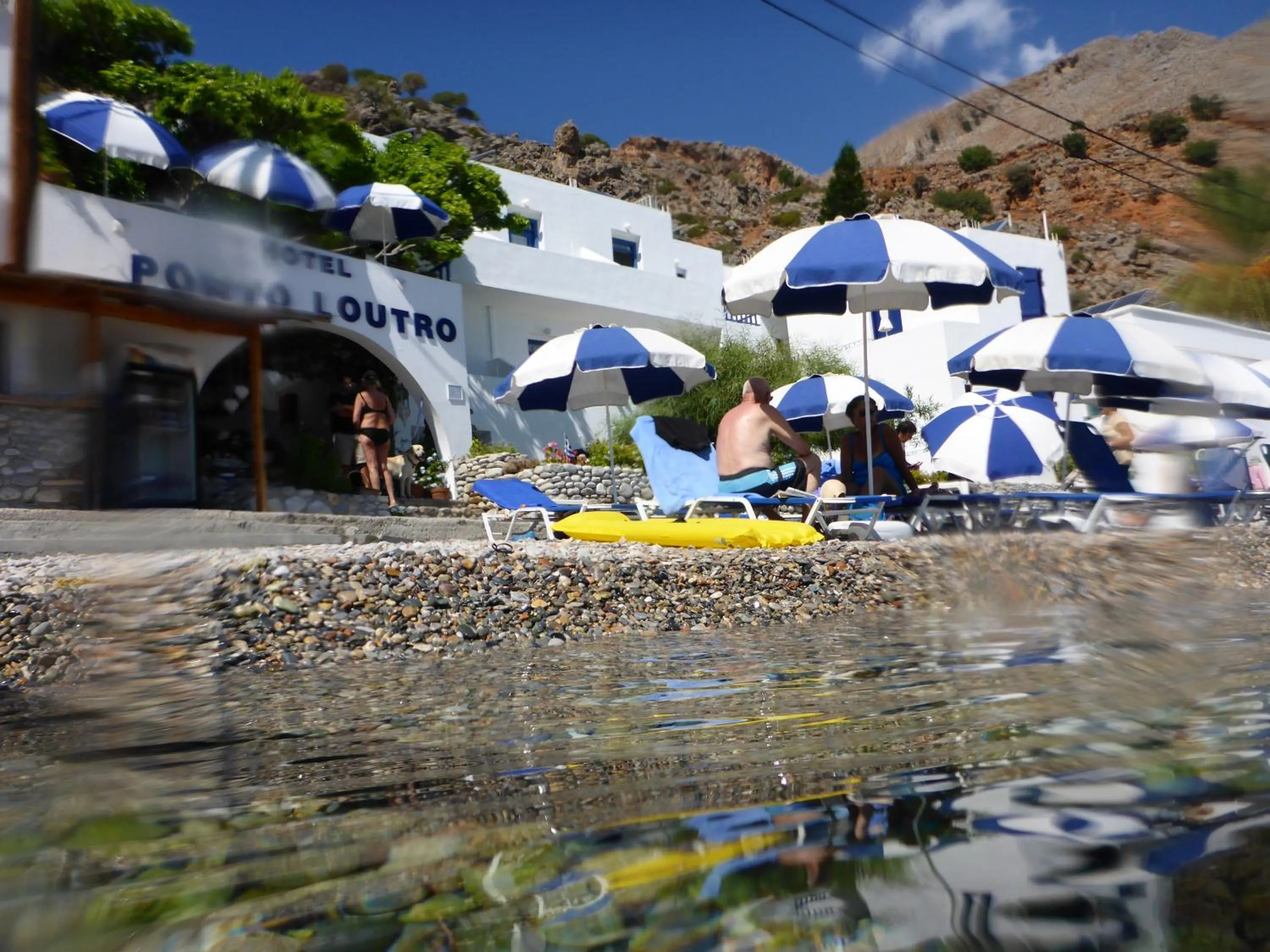 Facade/entrance in Hotel Porto Loutro on the Beach