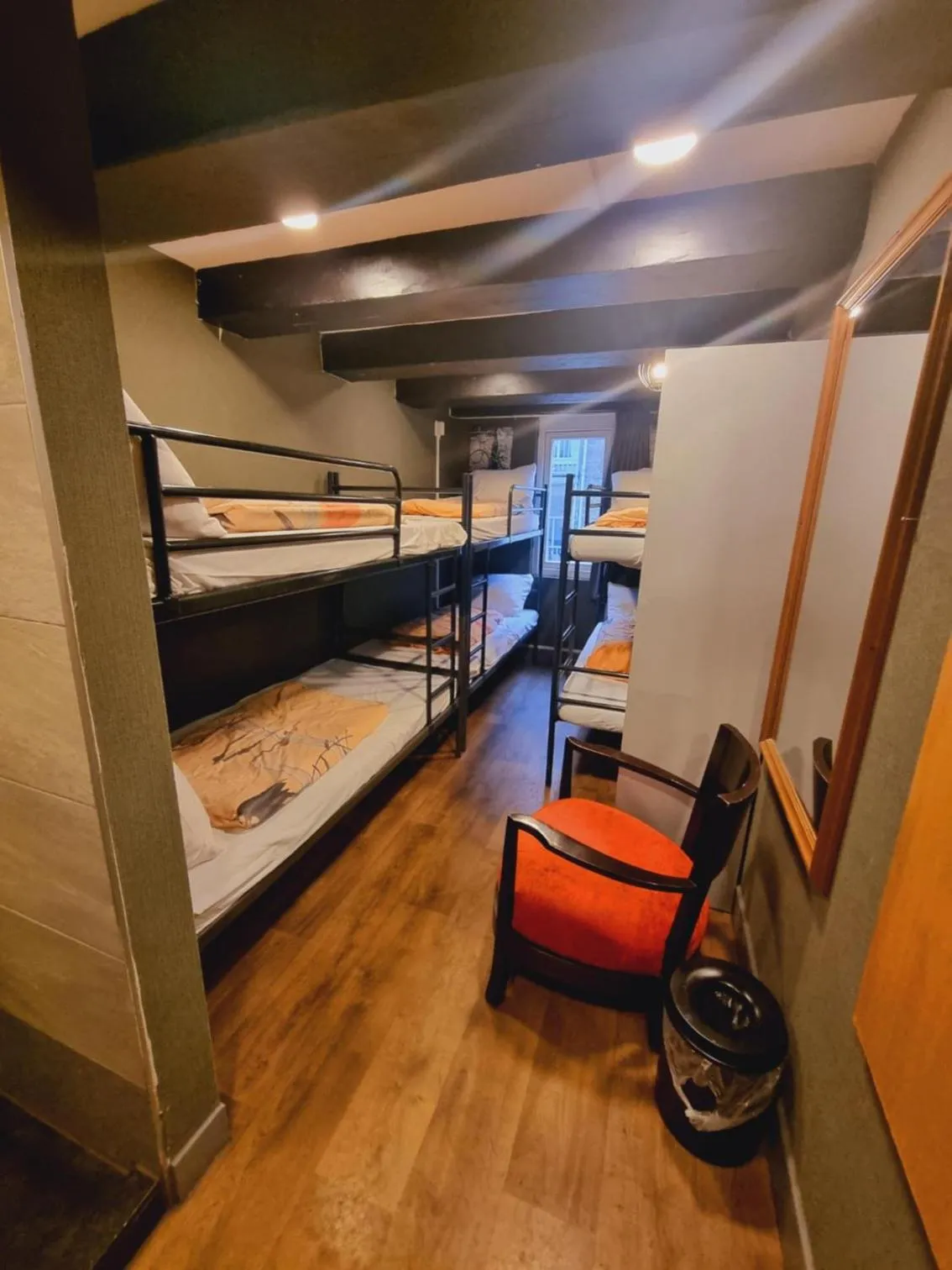 Bedroom, Bed in International Budget Hostel City Center