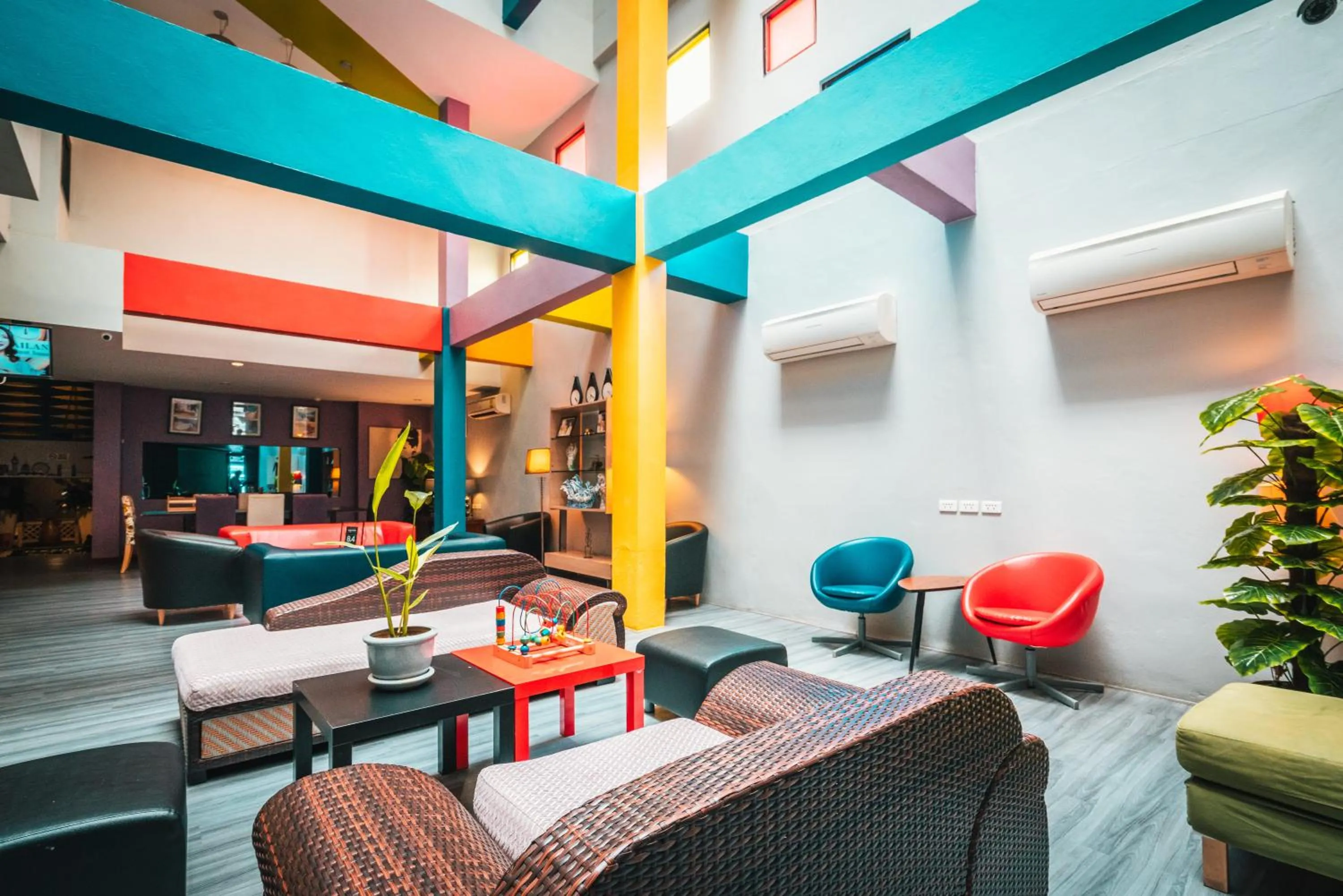 Living room in Behind The Scene Hotel Club @ Samui