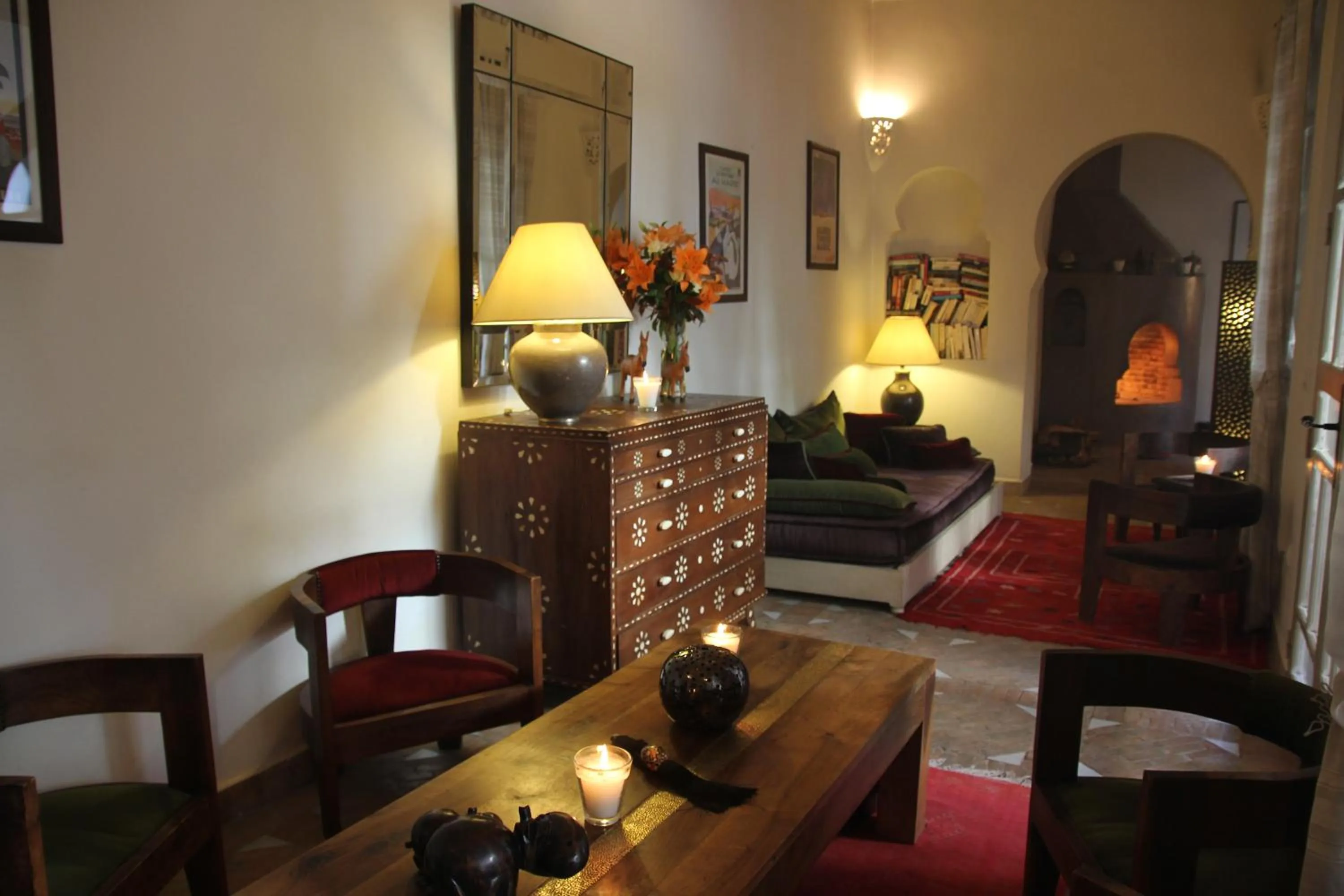 Living room in Riad Clémentine