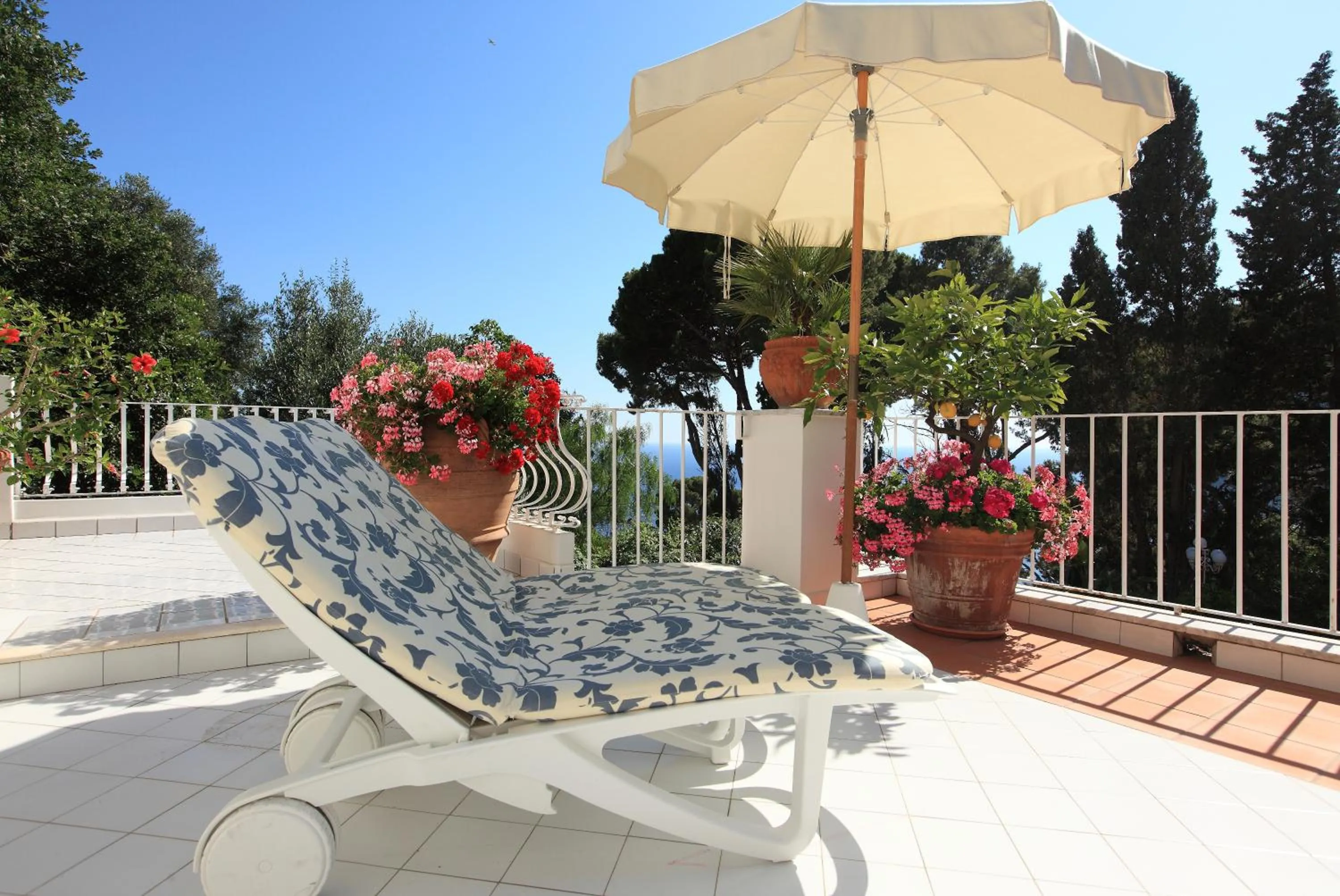 Patio in Hotel Villa Brunella