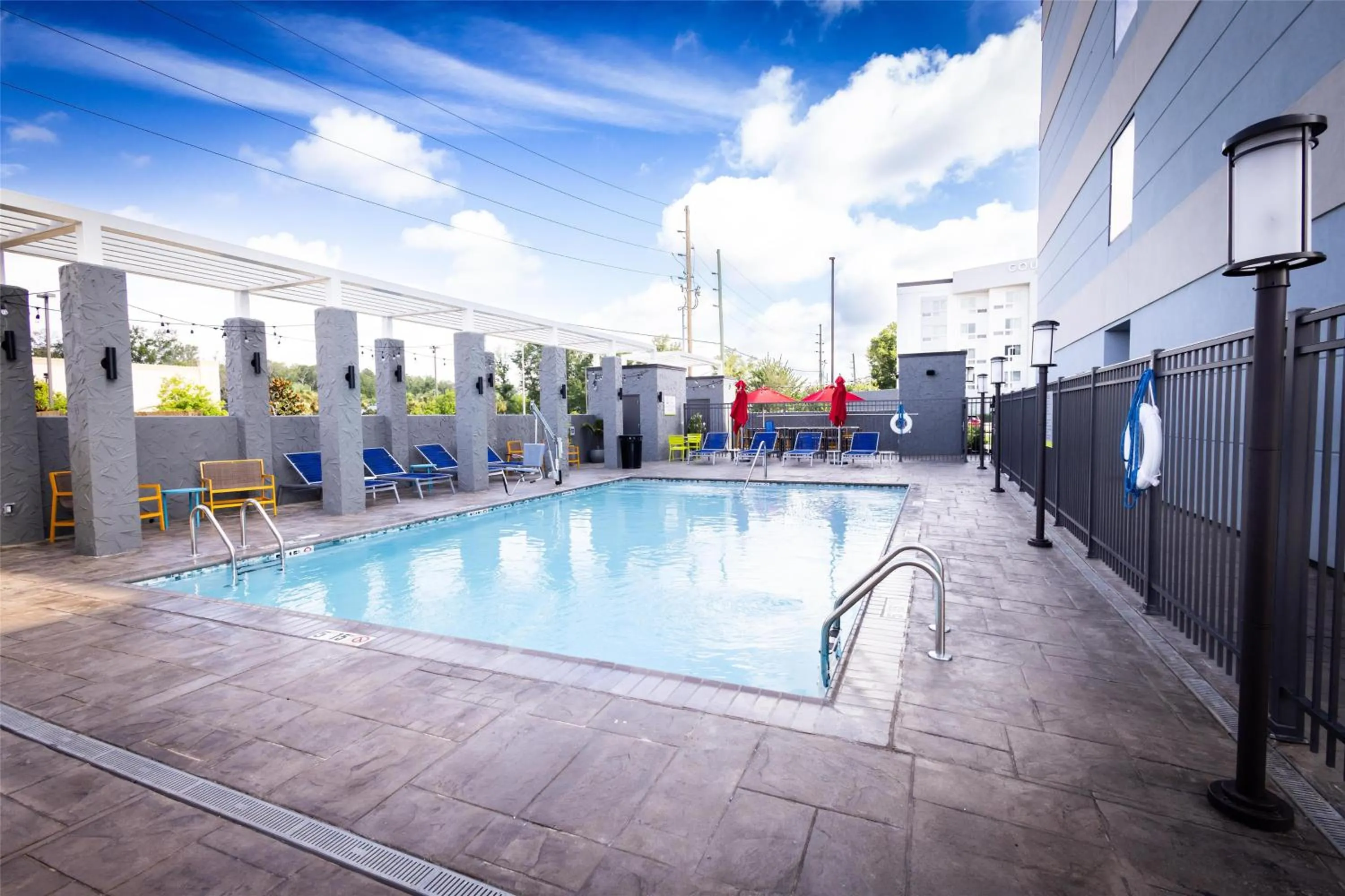 Pool view in Home2 Suites By Hilton Hammond, La