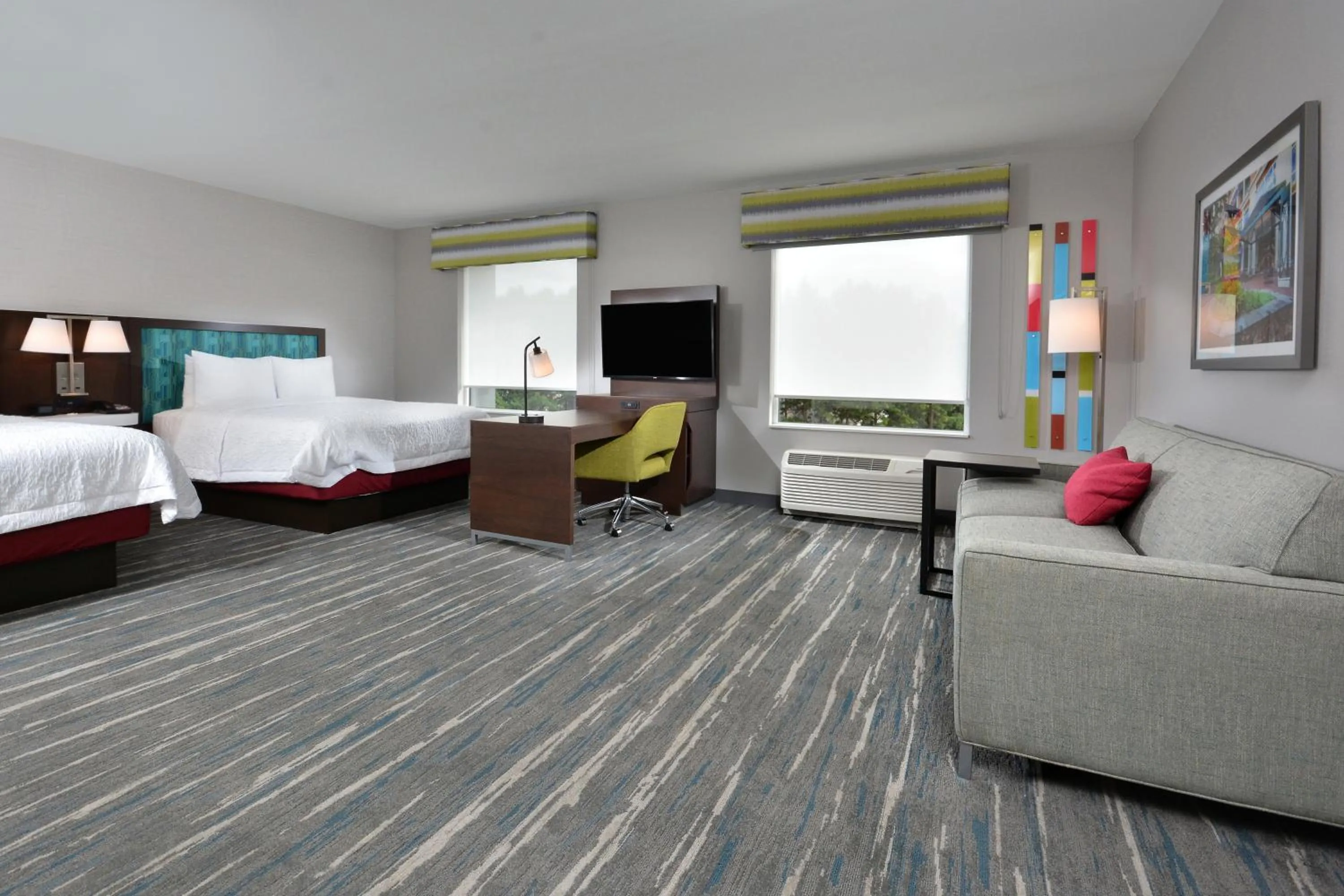 Bedroom, Bed in Hampton Inn & Suites Durham University Medical Center