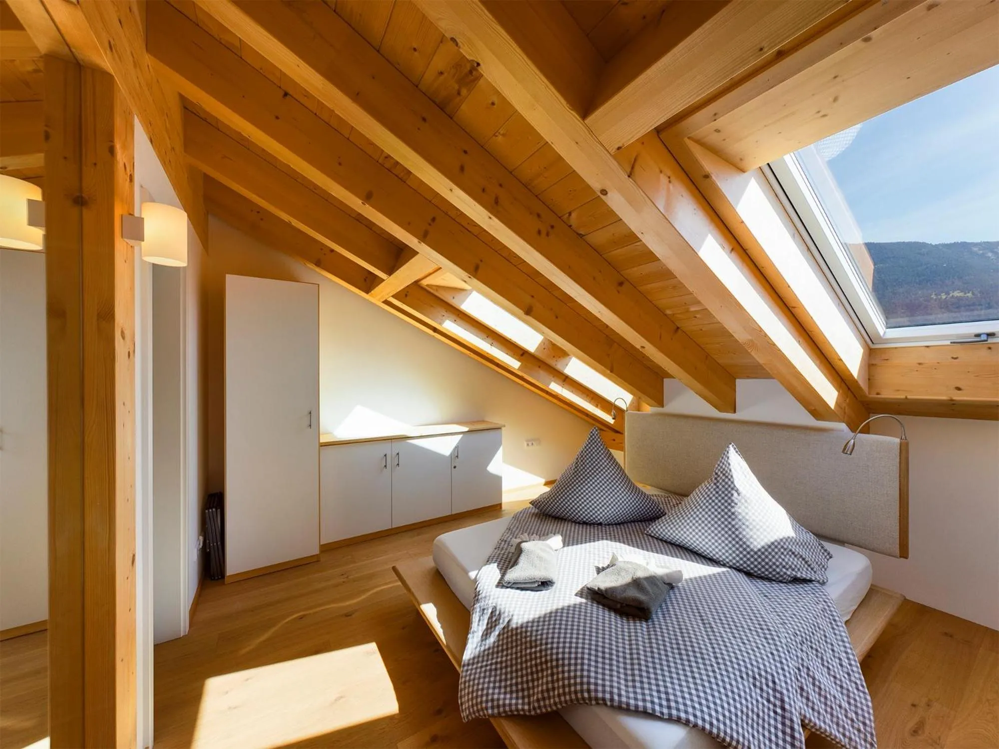 Bedroom, Bed in Gipfelkreuz mit Sauna