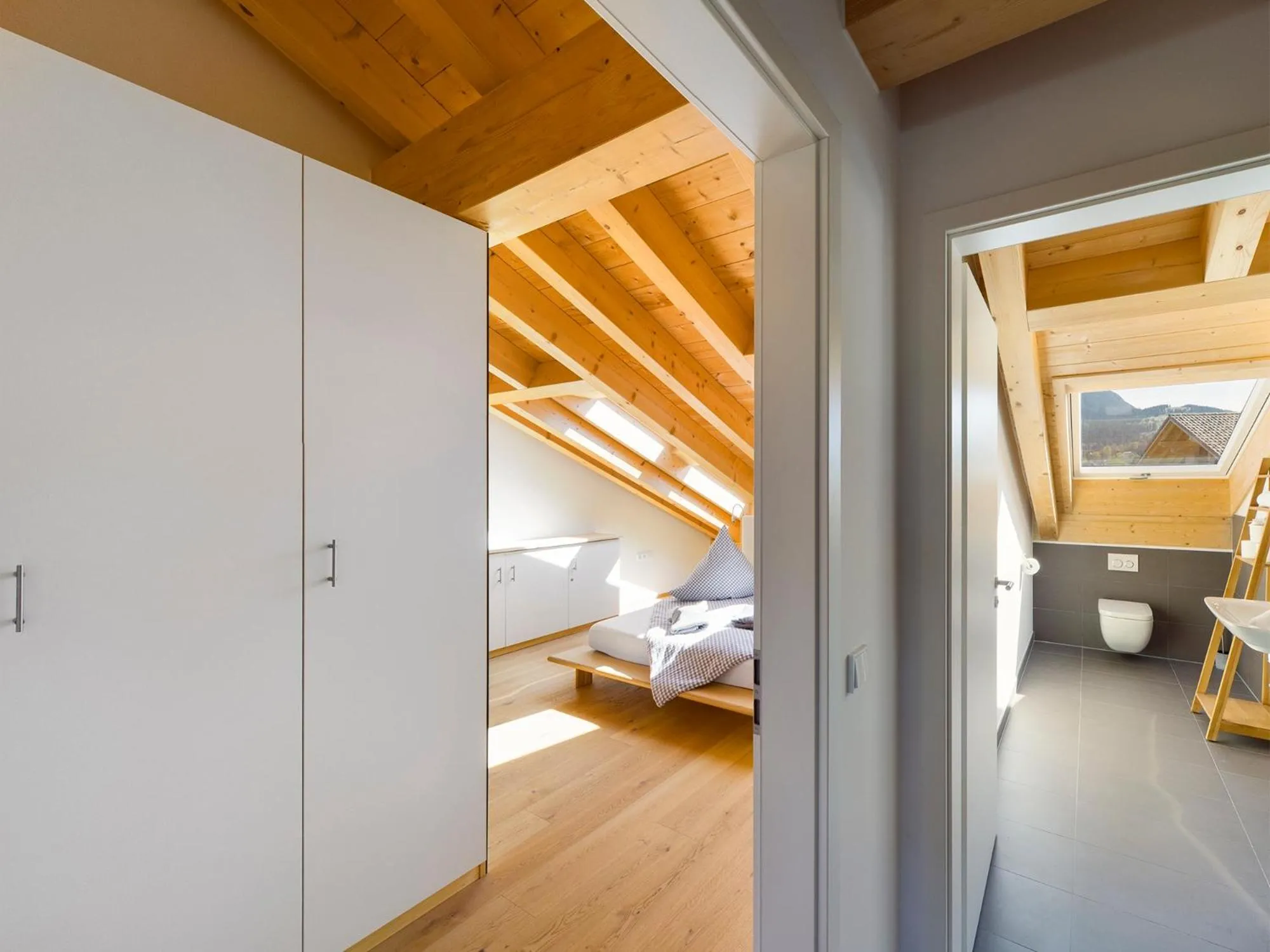 Photo of the whole room, Bed in Gipfelkreuz mit Sauna