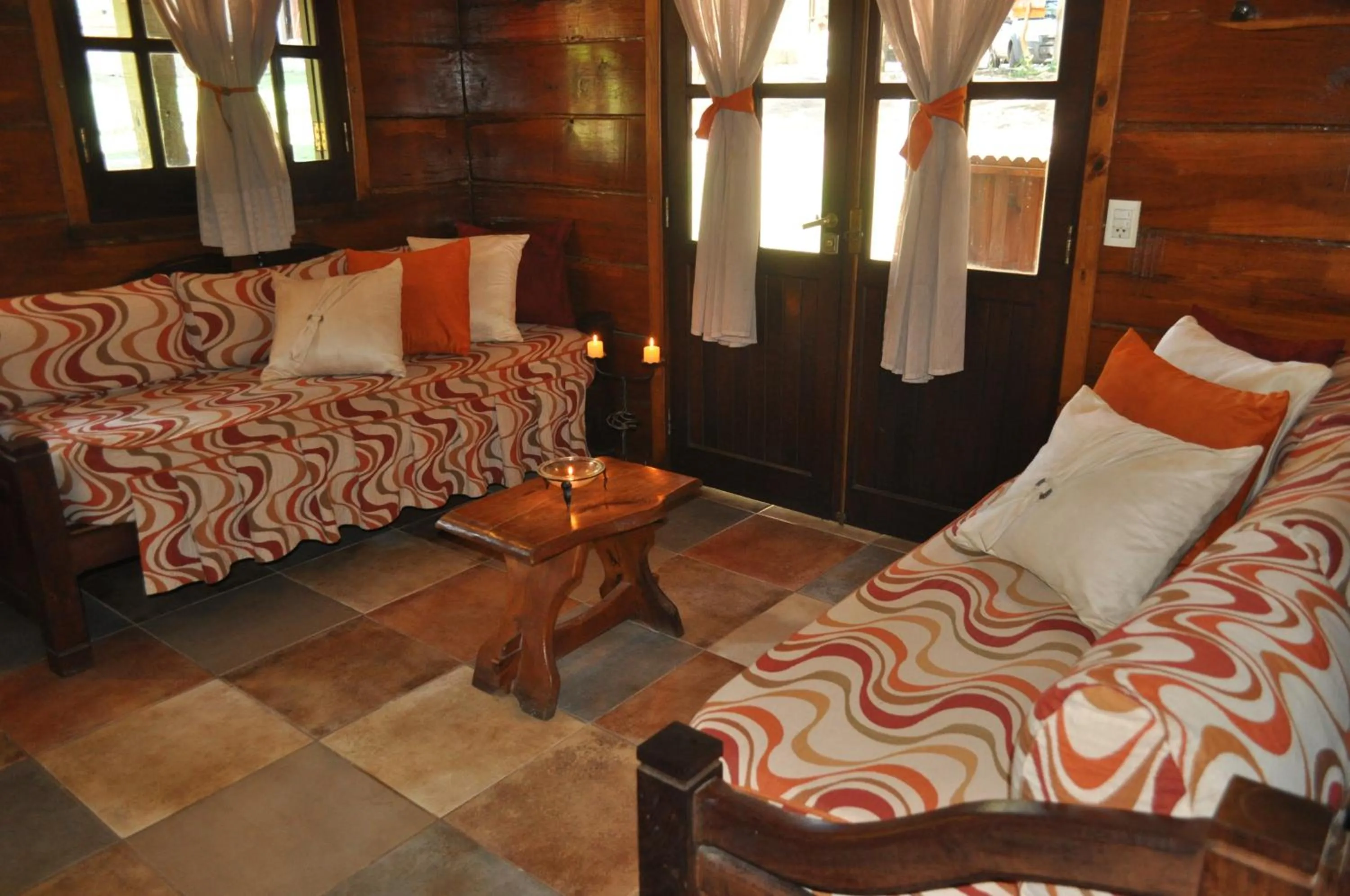 Living room, Bed in Cabañas Aufenthalt