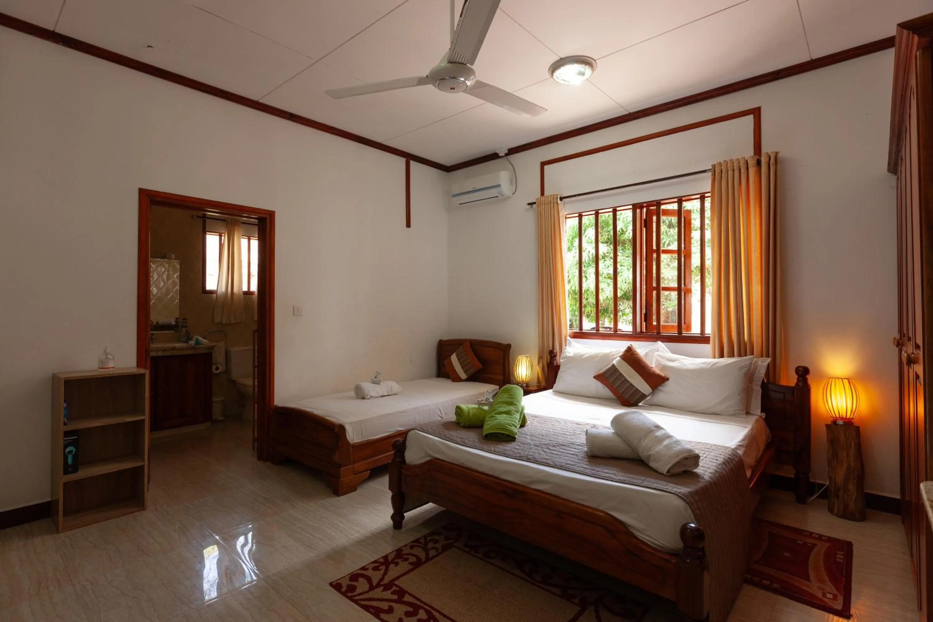 Bed in Villa Anse La Blague