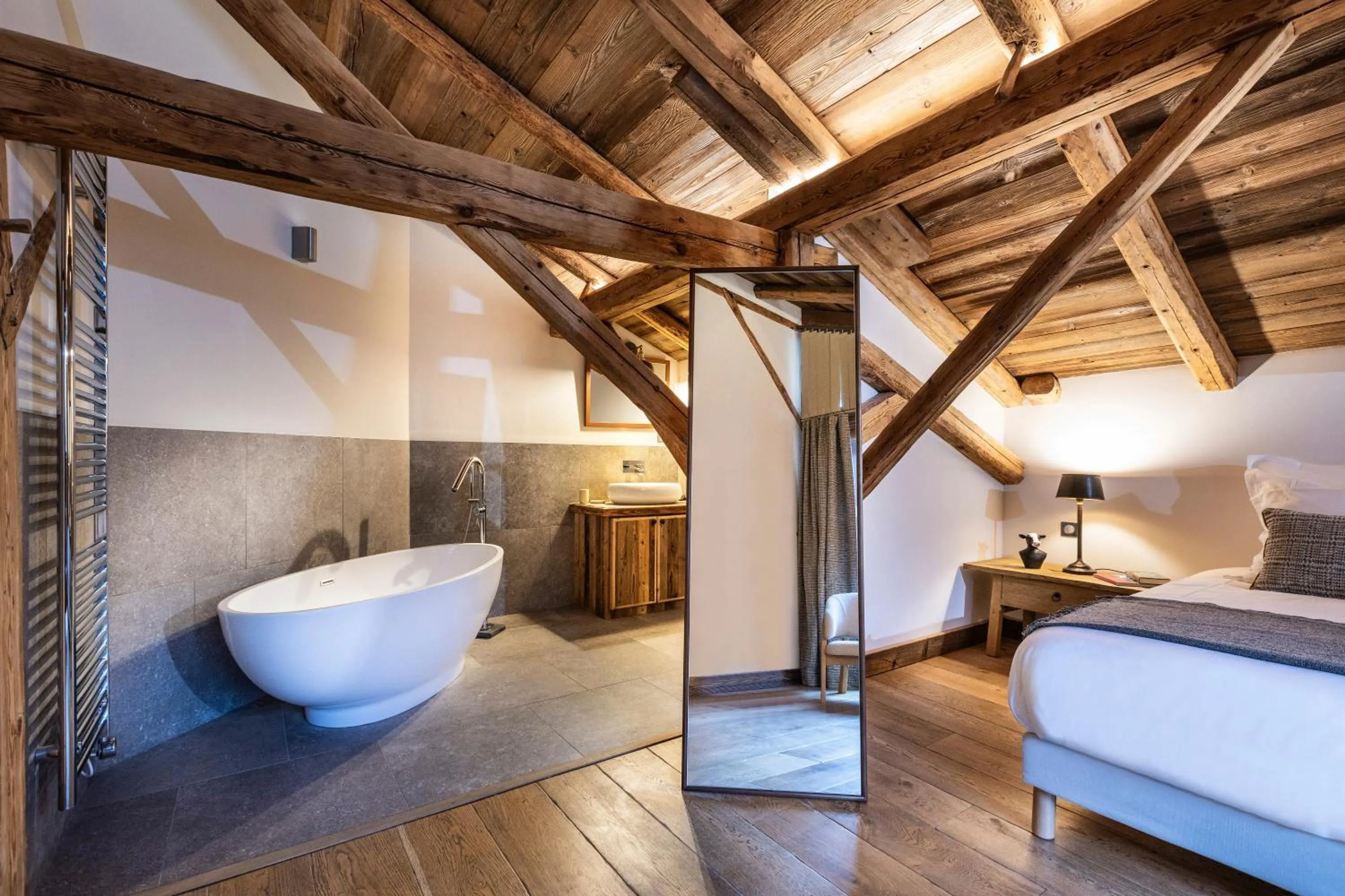 Photo of the whole room, Bed in Wanderful Life MontBlanc refuge haut de gamme