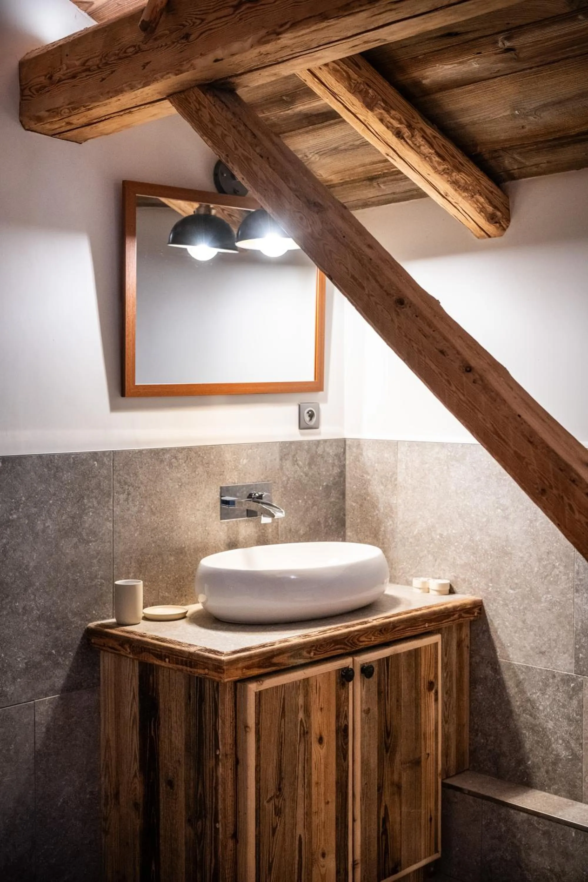 Bathroom in Wanderful Life MontBlanc refuge haut de gamme
