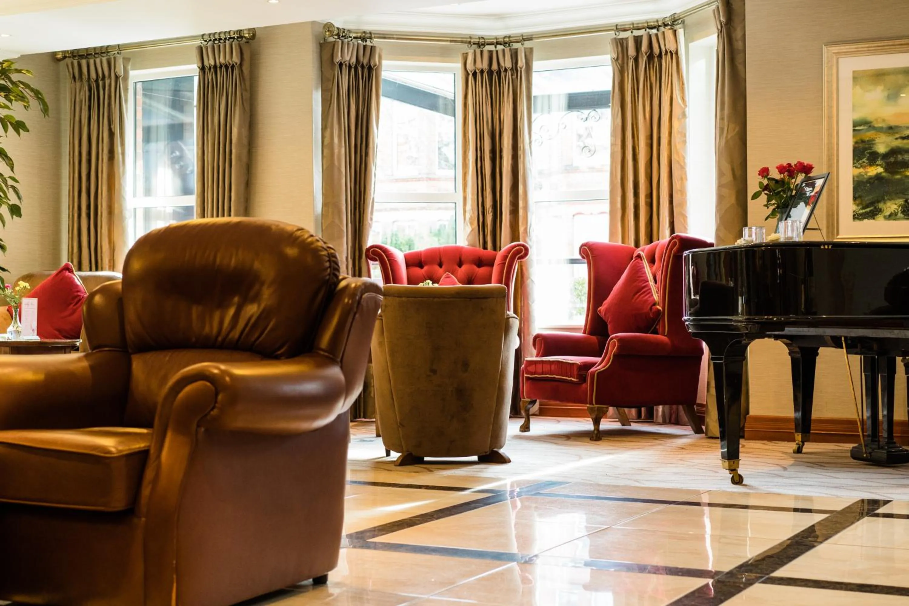 Lobby or reception in The Malone Hotel