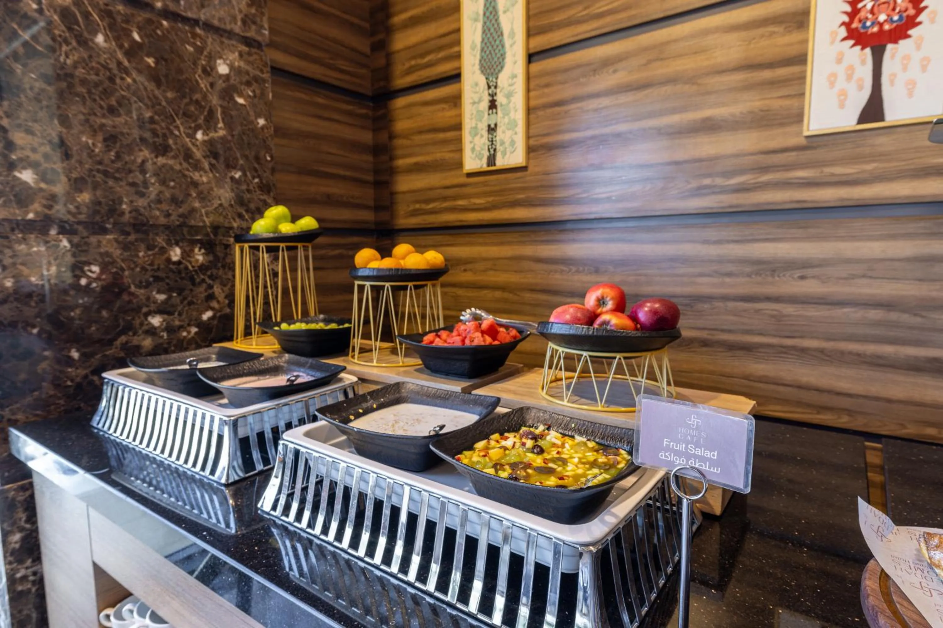 Buffet breakfast in Jeddah Homes Boutique Hotel