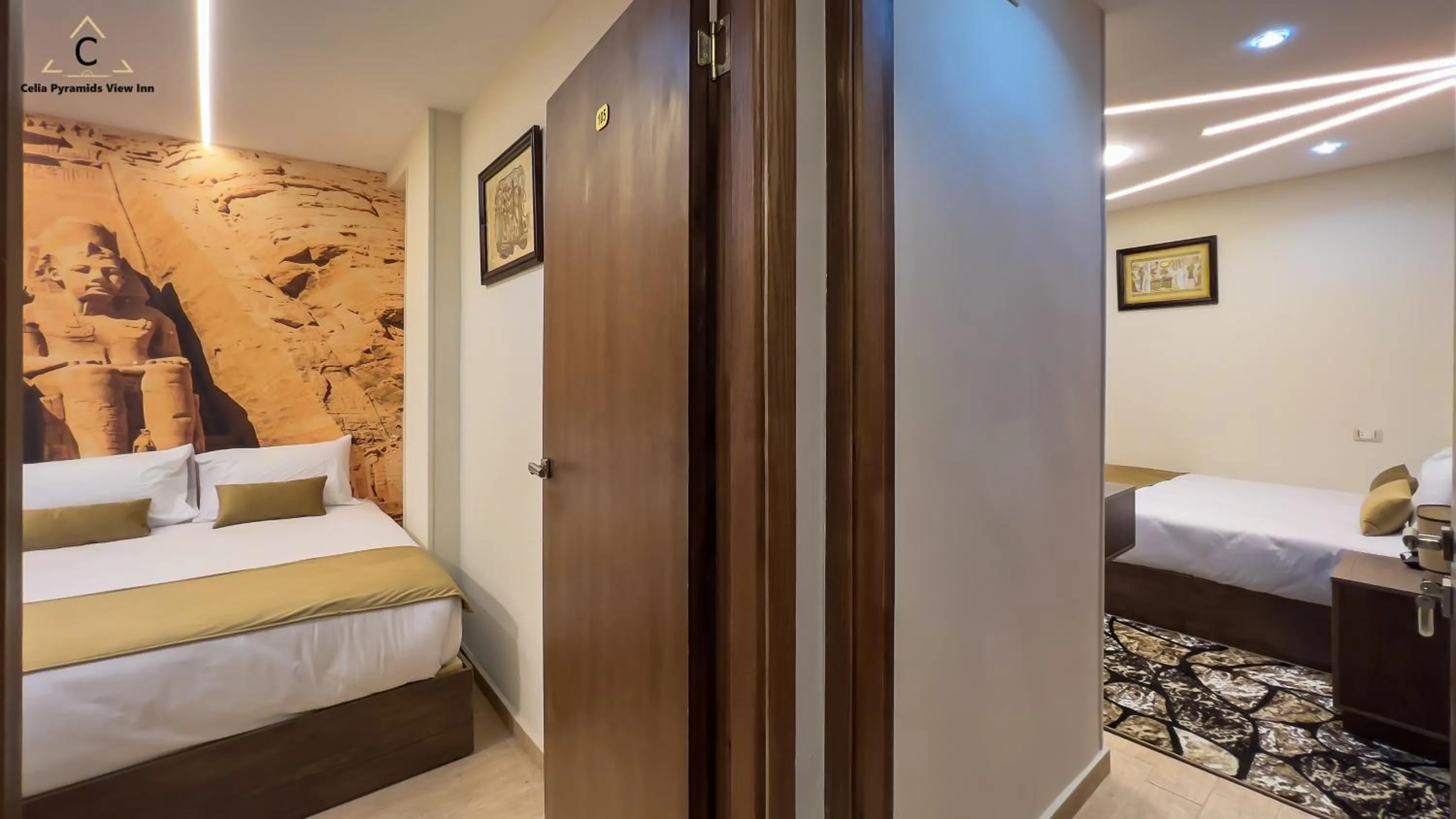 Bedroom, Bed in Celia Pyramids View inn