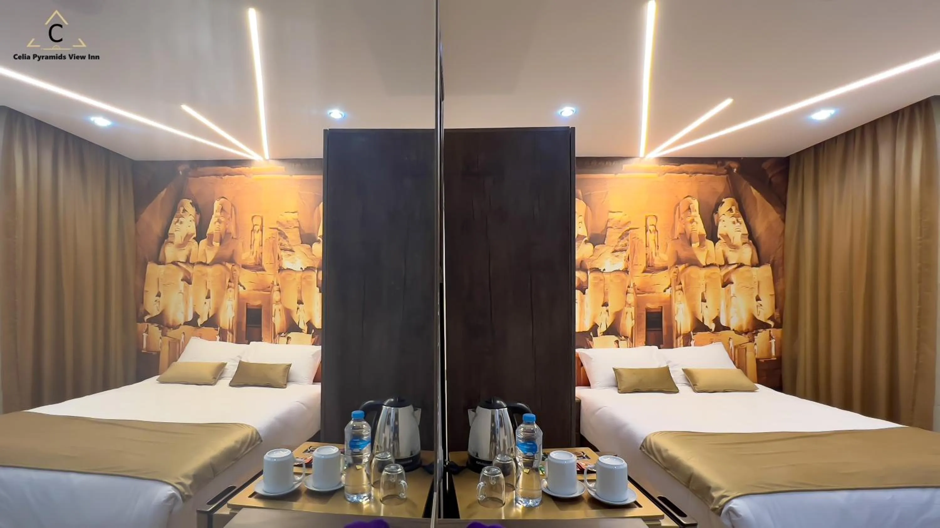 Bedroom, Bed in Celia Pyramids View inn