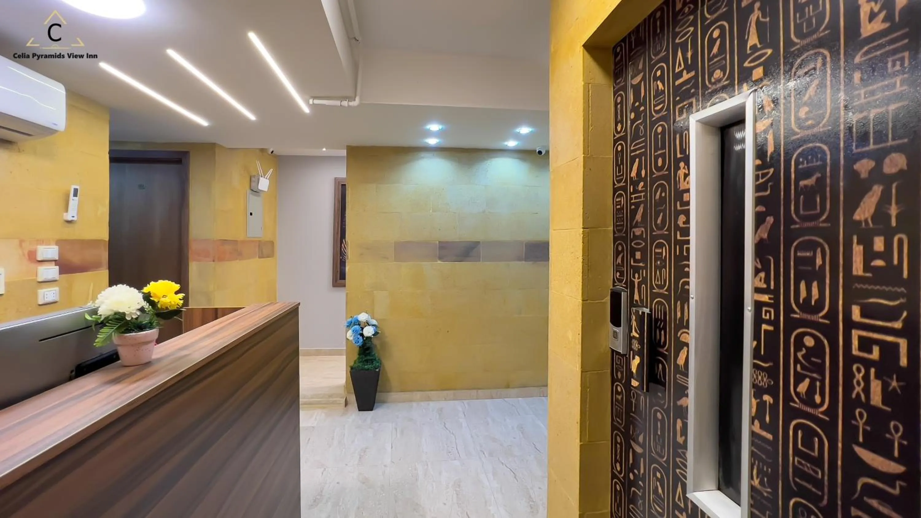 Lobby or reception in Celia Pyramids View inn