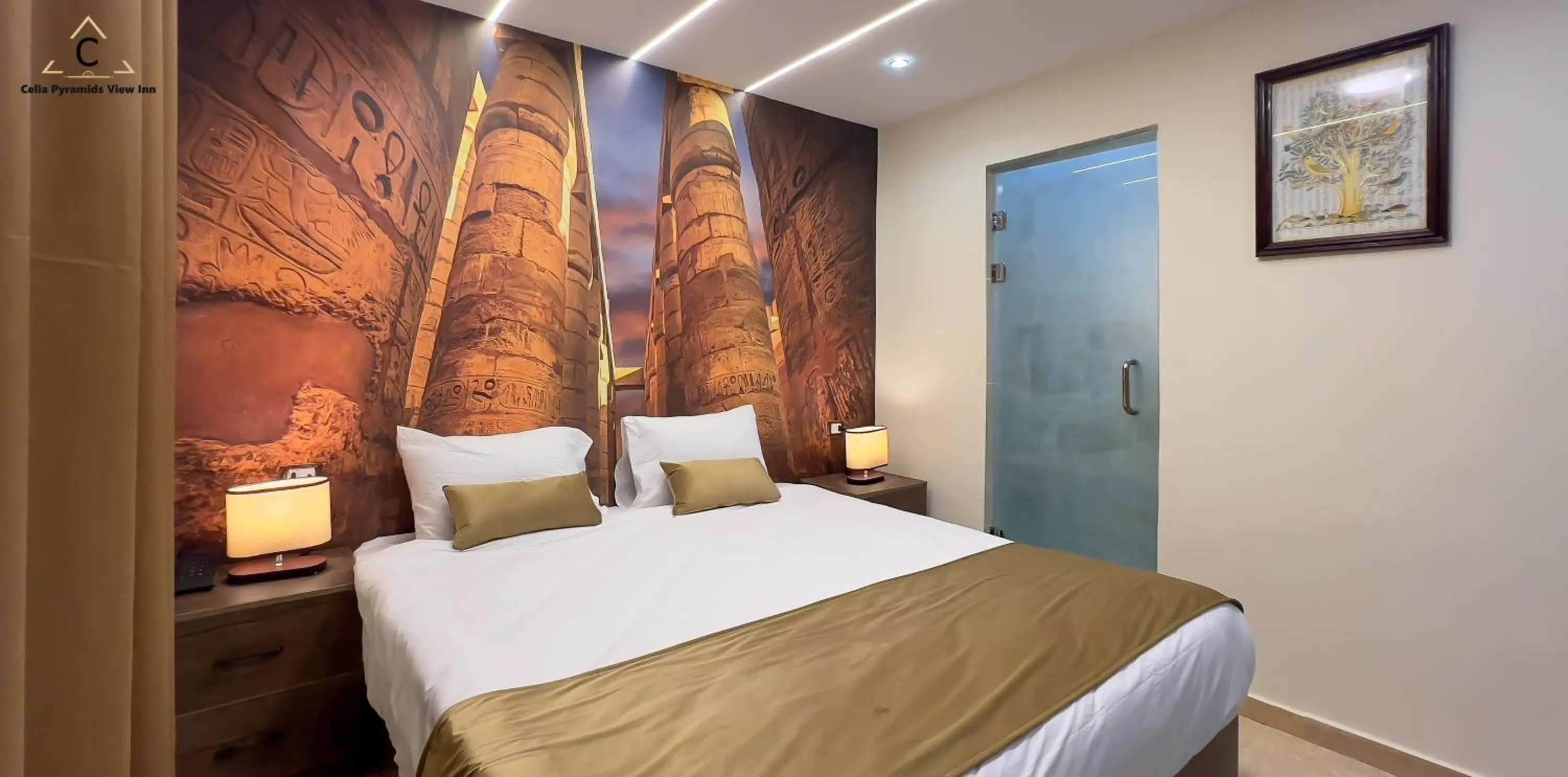 Bedroom, Bed in Celia Pyramids View inn