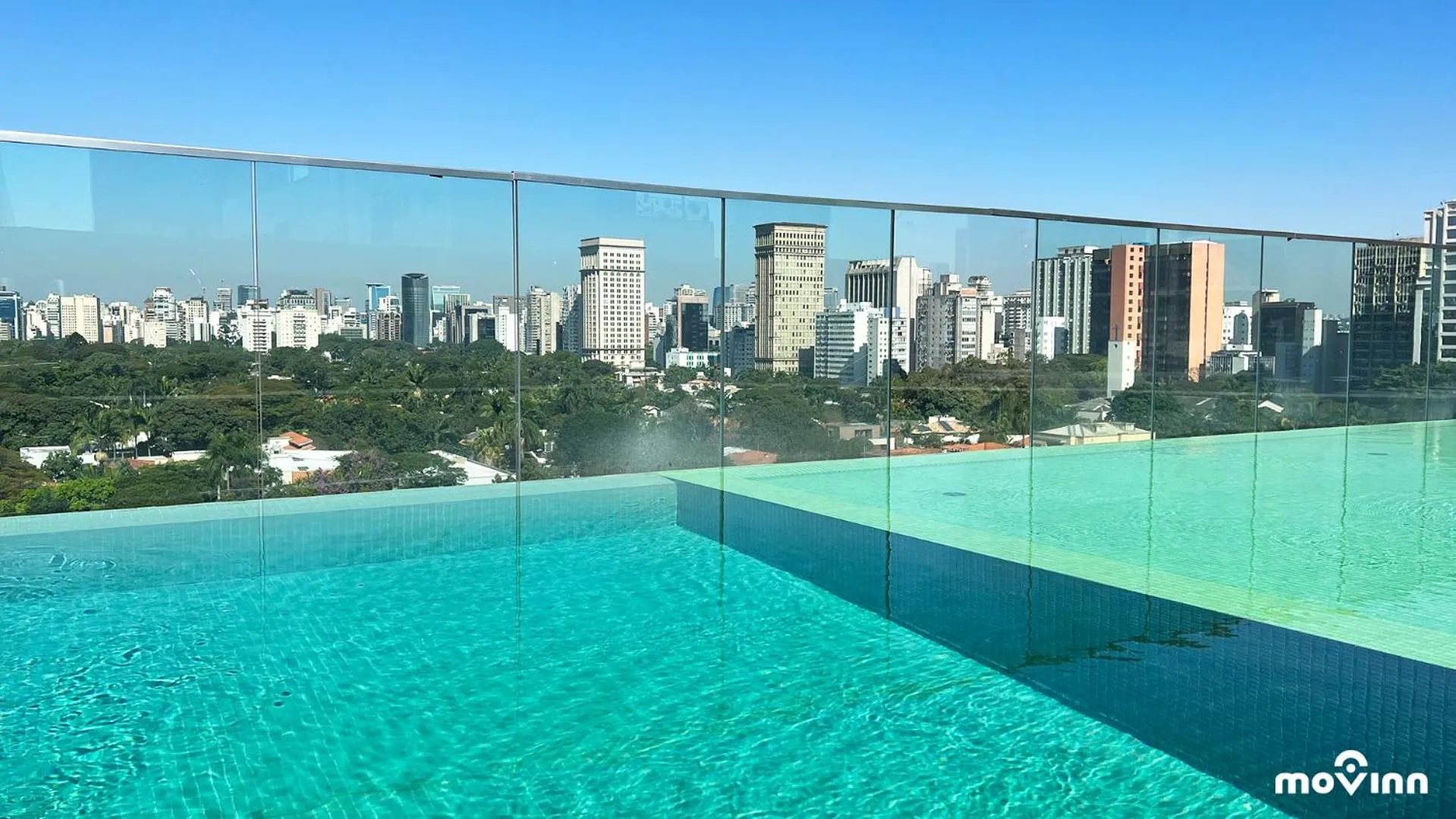 Pool view in White 2880 - Pinheiros