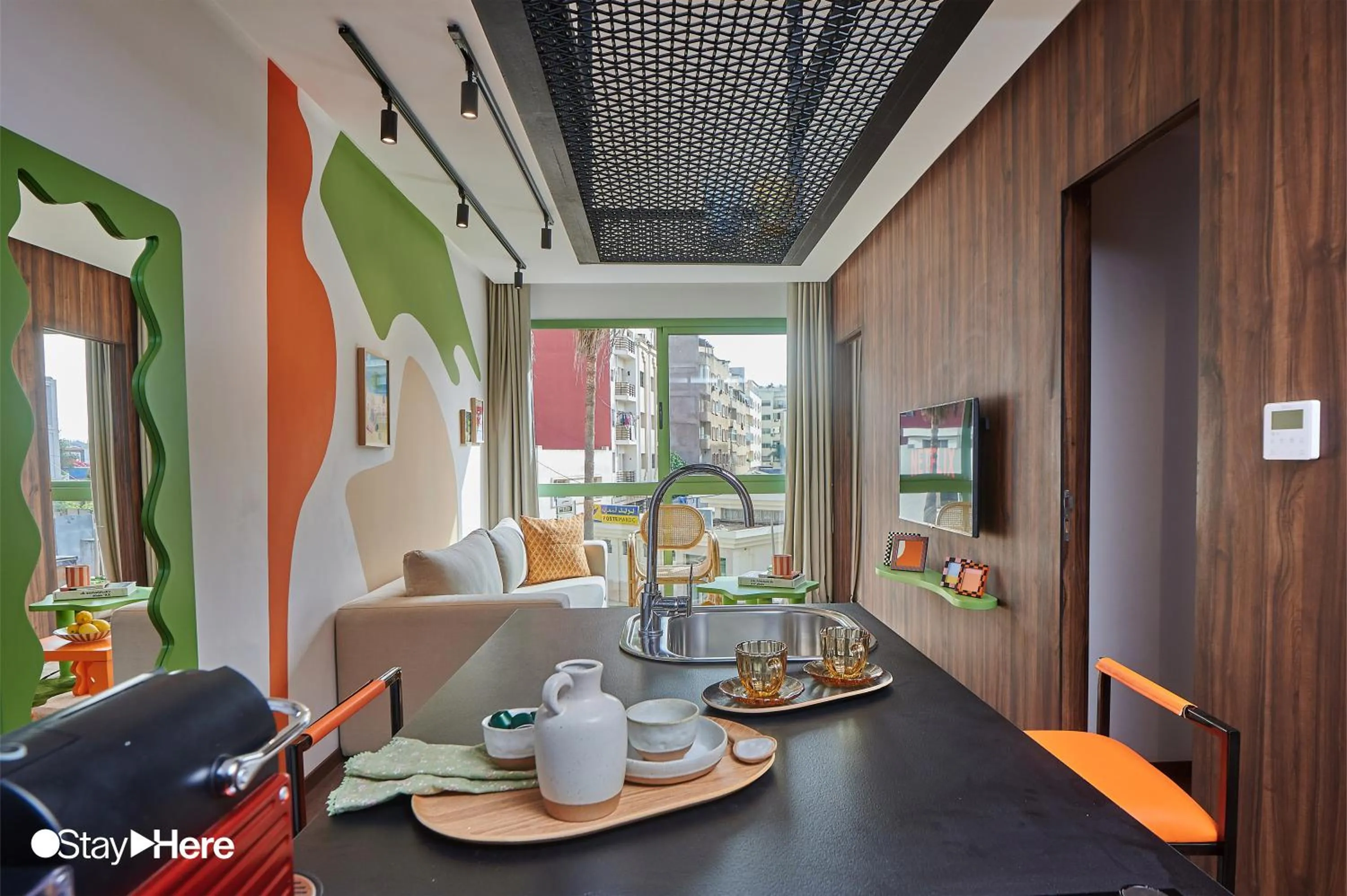 Seating area in Stayhere Casablanca - CFC - Vibrant Residence