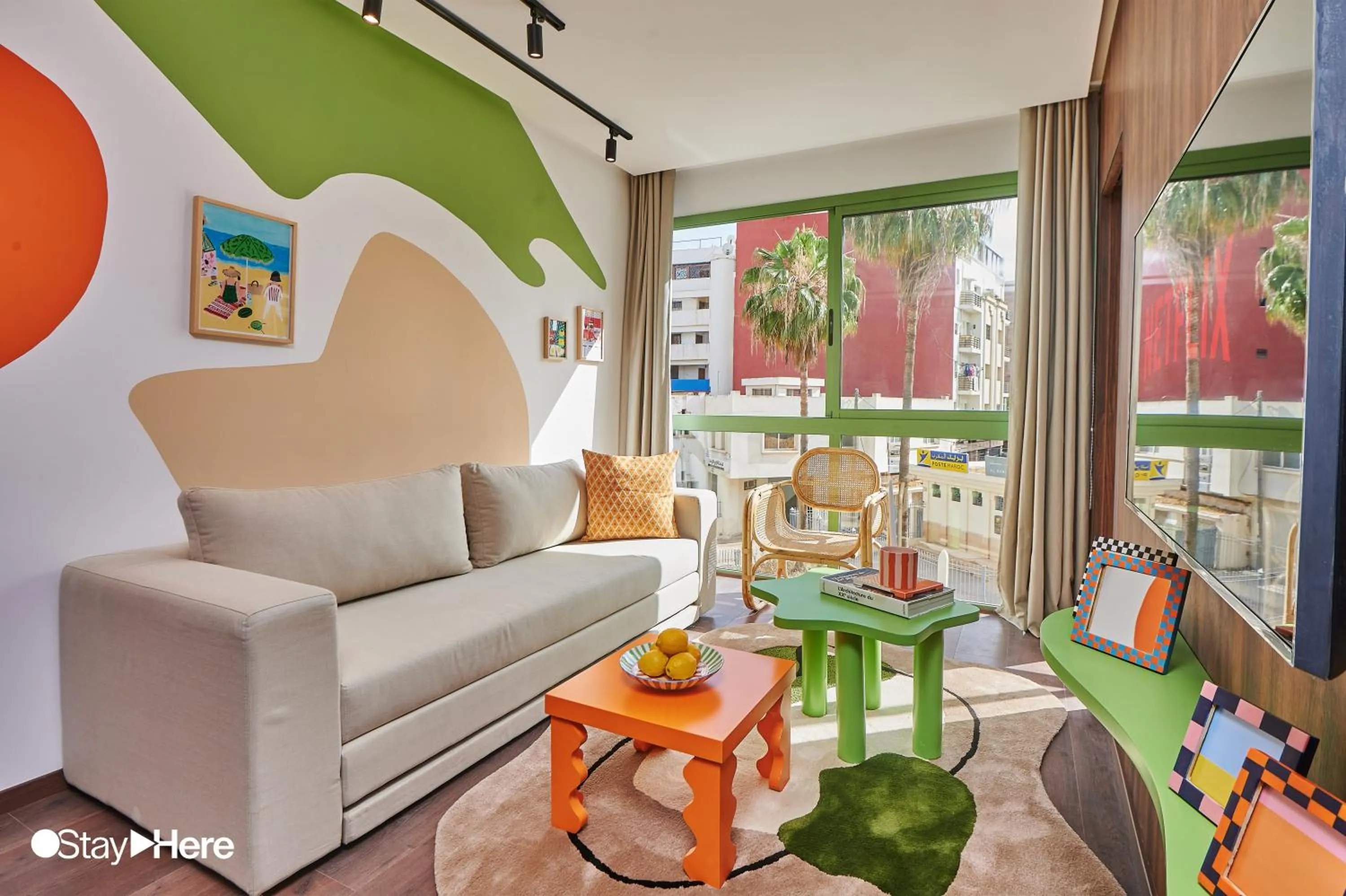 Living room in Stayhere Casablanca - CFC - Vibrant Residence