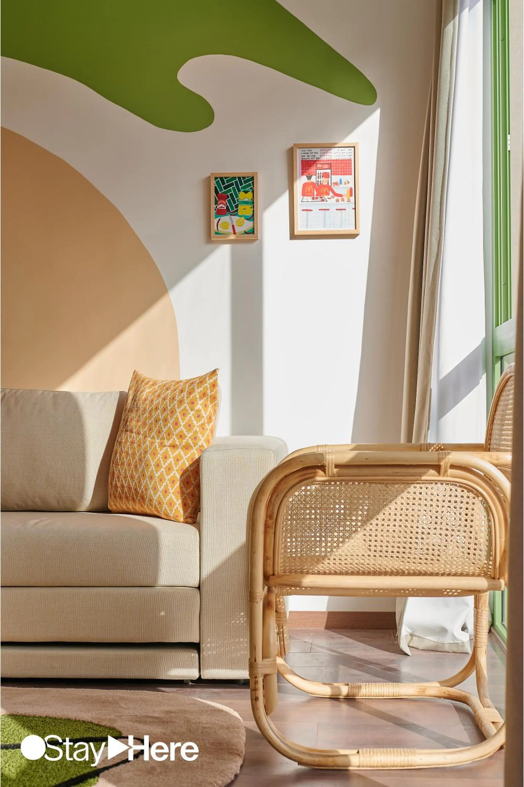 Living room in Stayhere Casablanca - CFC - Vibrant Residence