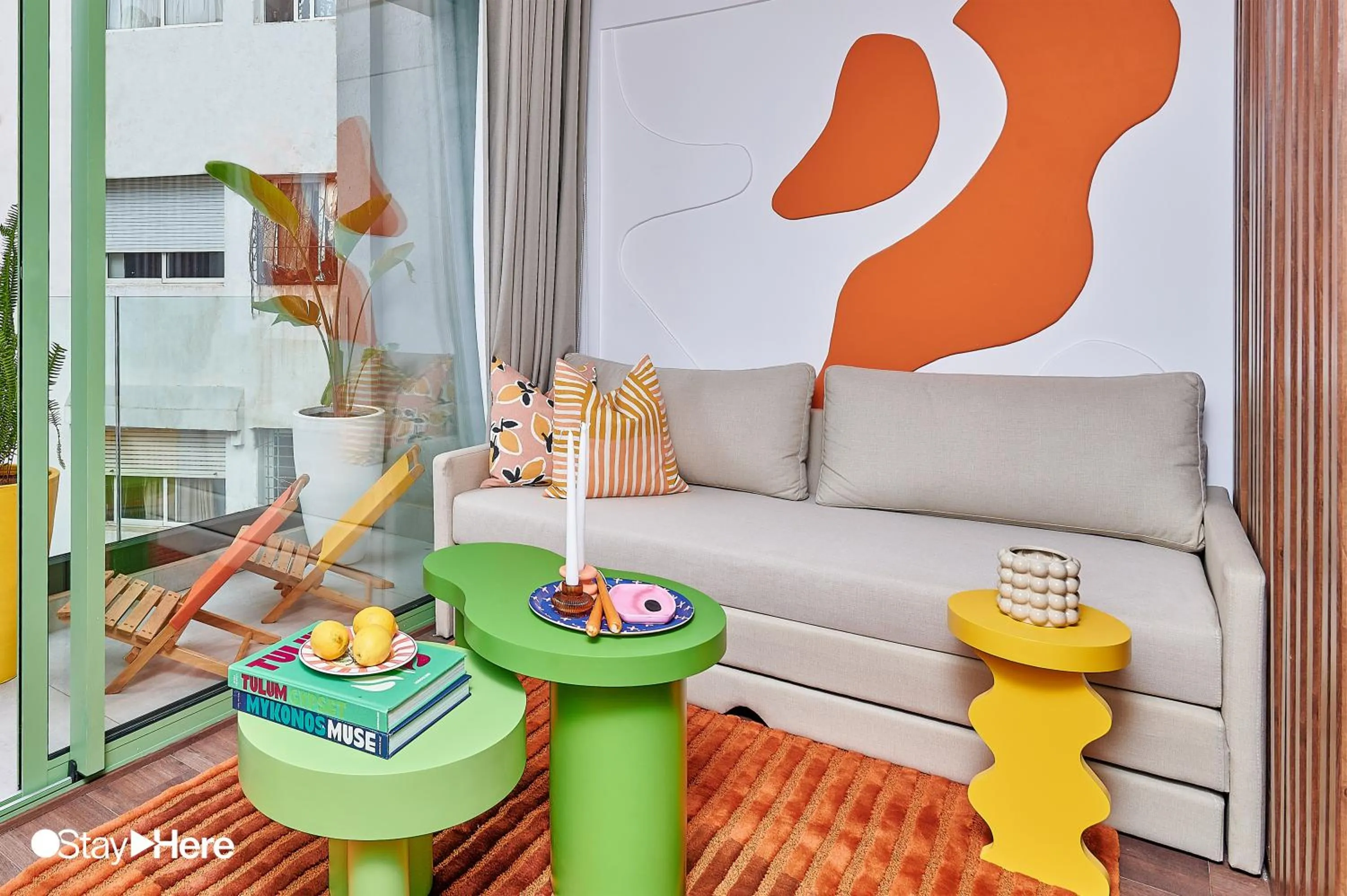 Living room in Stayhere Casablanca - CFC - Vibrant Residence