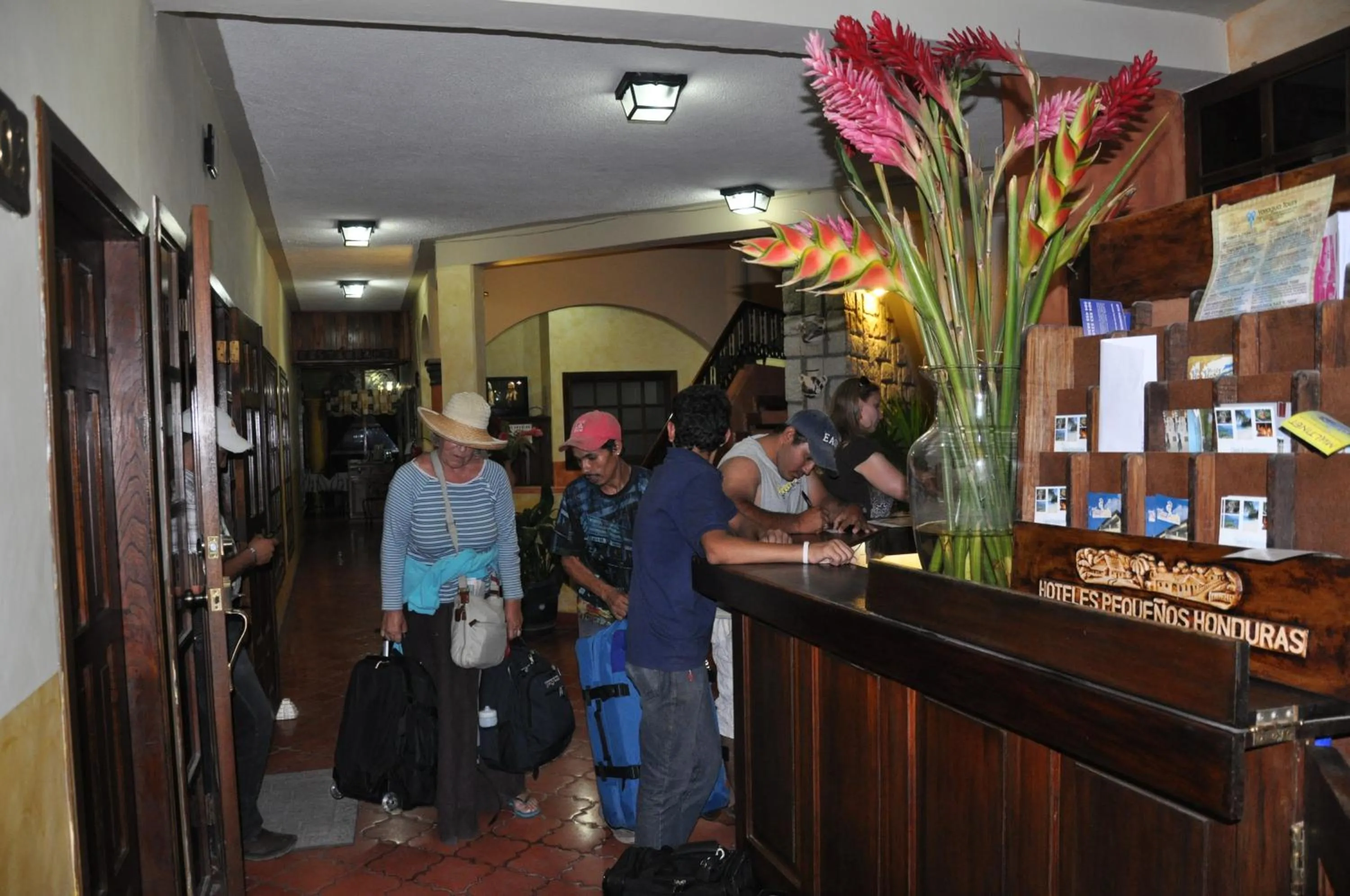 Lobby or reception in Hotel Plaza Copan